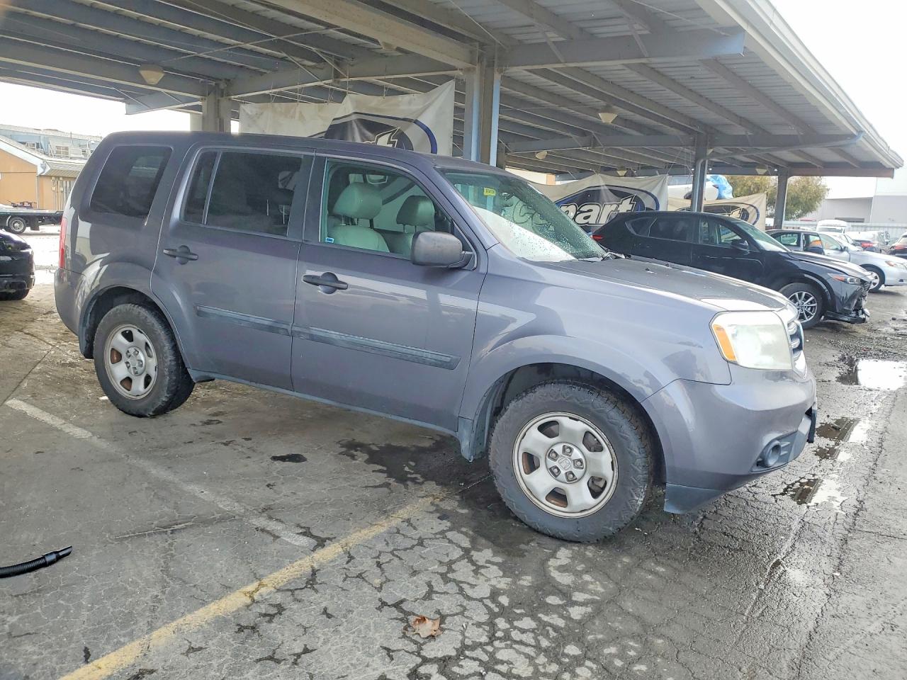 2015 Honda Pilot Lx Gray vin: 5FNYF4H29FB075983