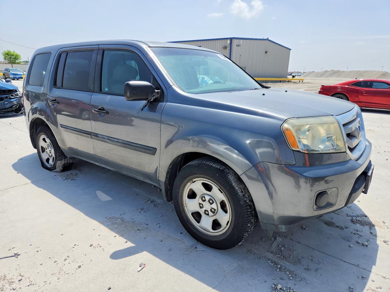 2011 Honda Pilot Lx Gray vin: 5FNYF4H2XBB078501