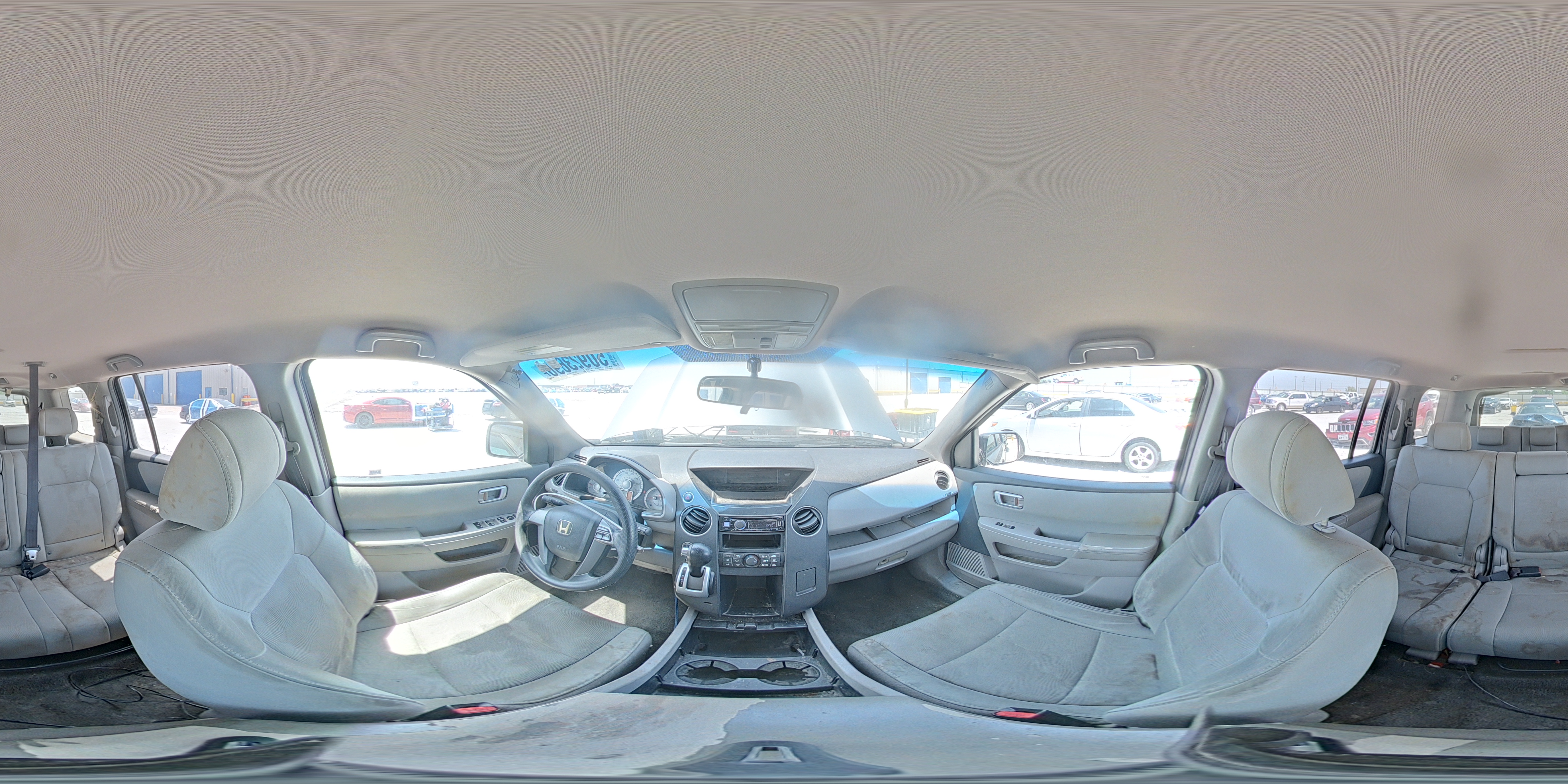 2011 Honda Pilot Lx Gray vin: 5FNYF4H2XBB078501