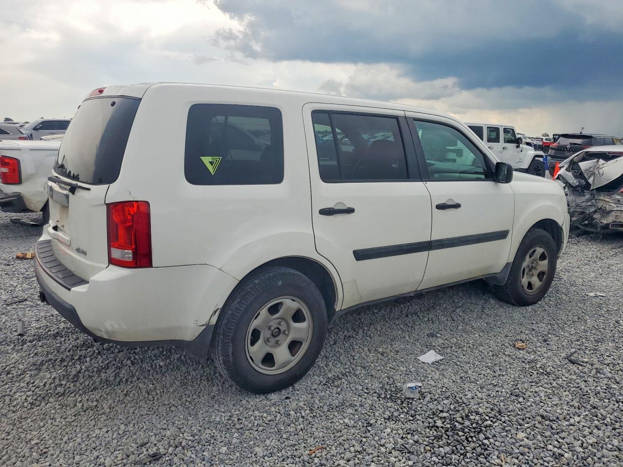 2011 Honda Pilot Lx Белый vin: 5FNYF4H2XBB094195