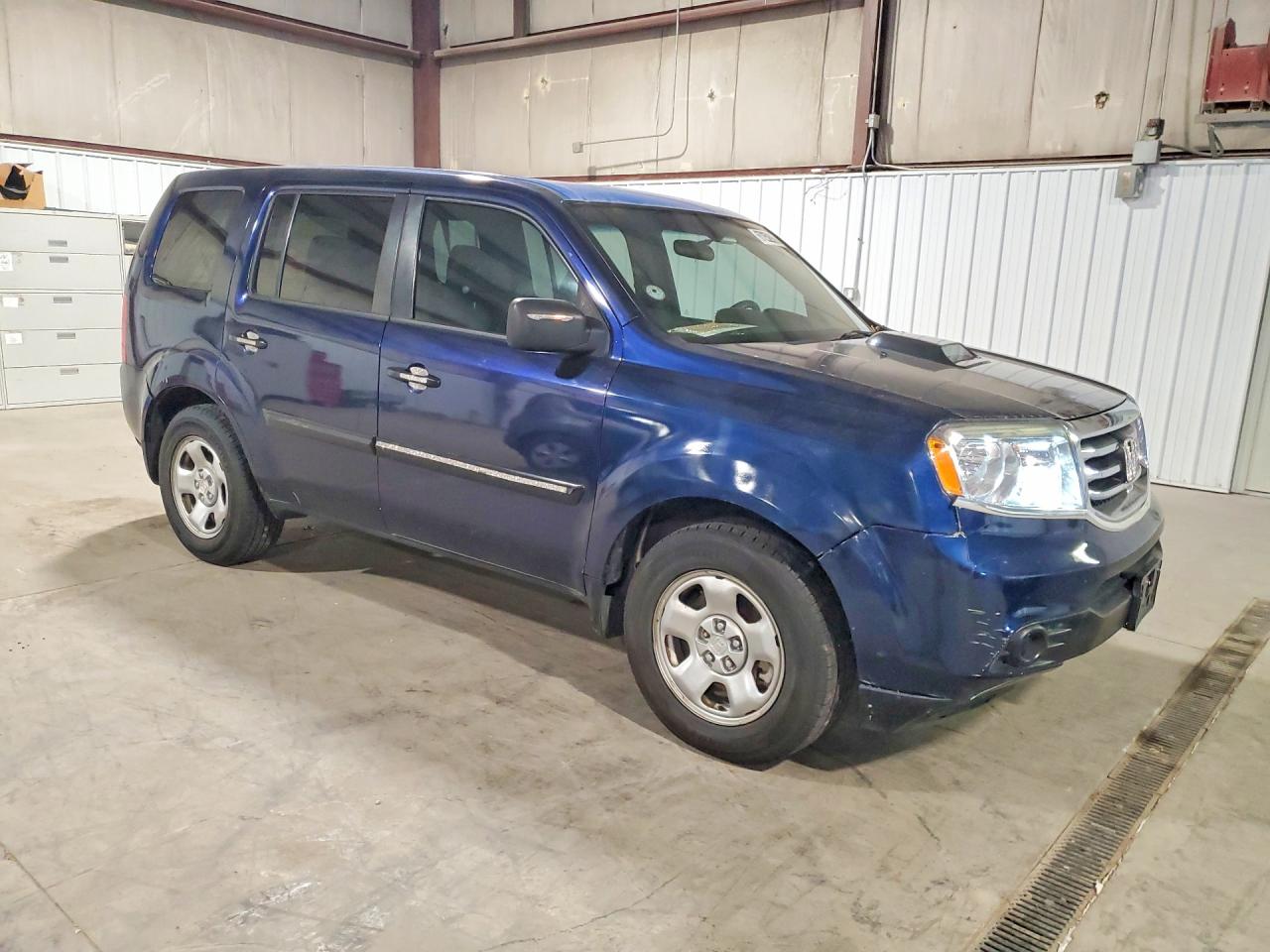 2013 Honda Pilot Lx Blue vin: 5FNYF4H2XDB008001