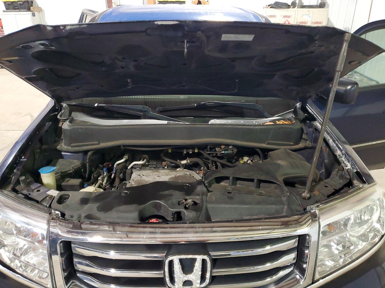 2013 Honda Pilot Lx Blue vin: 5FNYF4H2XDB008001
