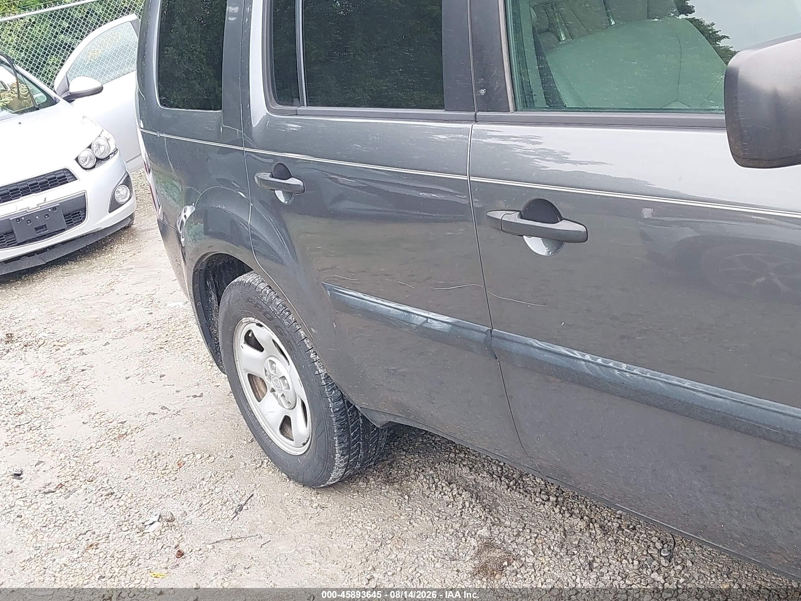 2013 Honda Pilot Lx Black vin: 5FNYF4H2XDB057831