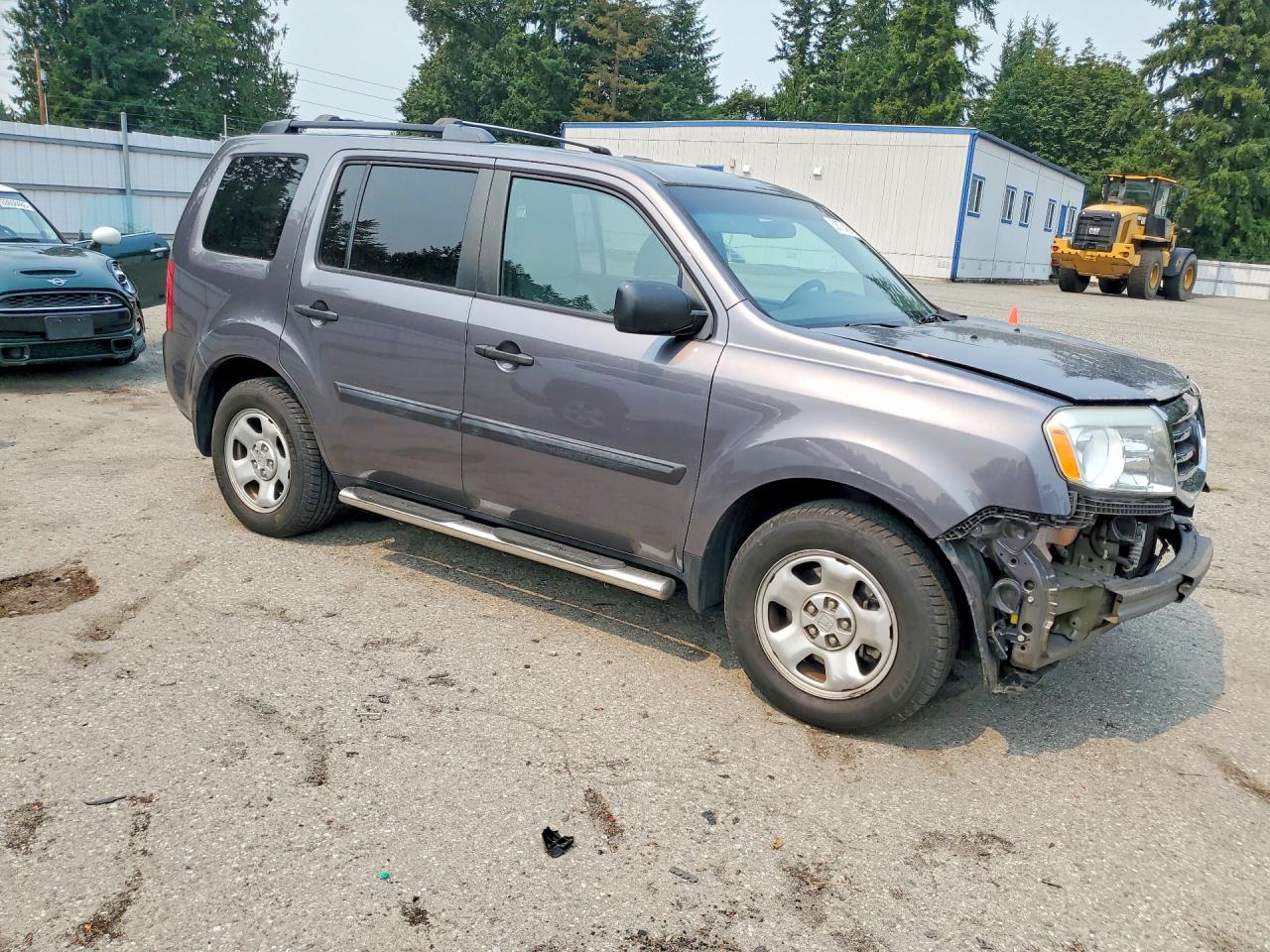 2014 Honda Pilot Lx Серый vin: 5FNYF4H2XEB011384