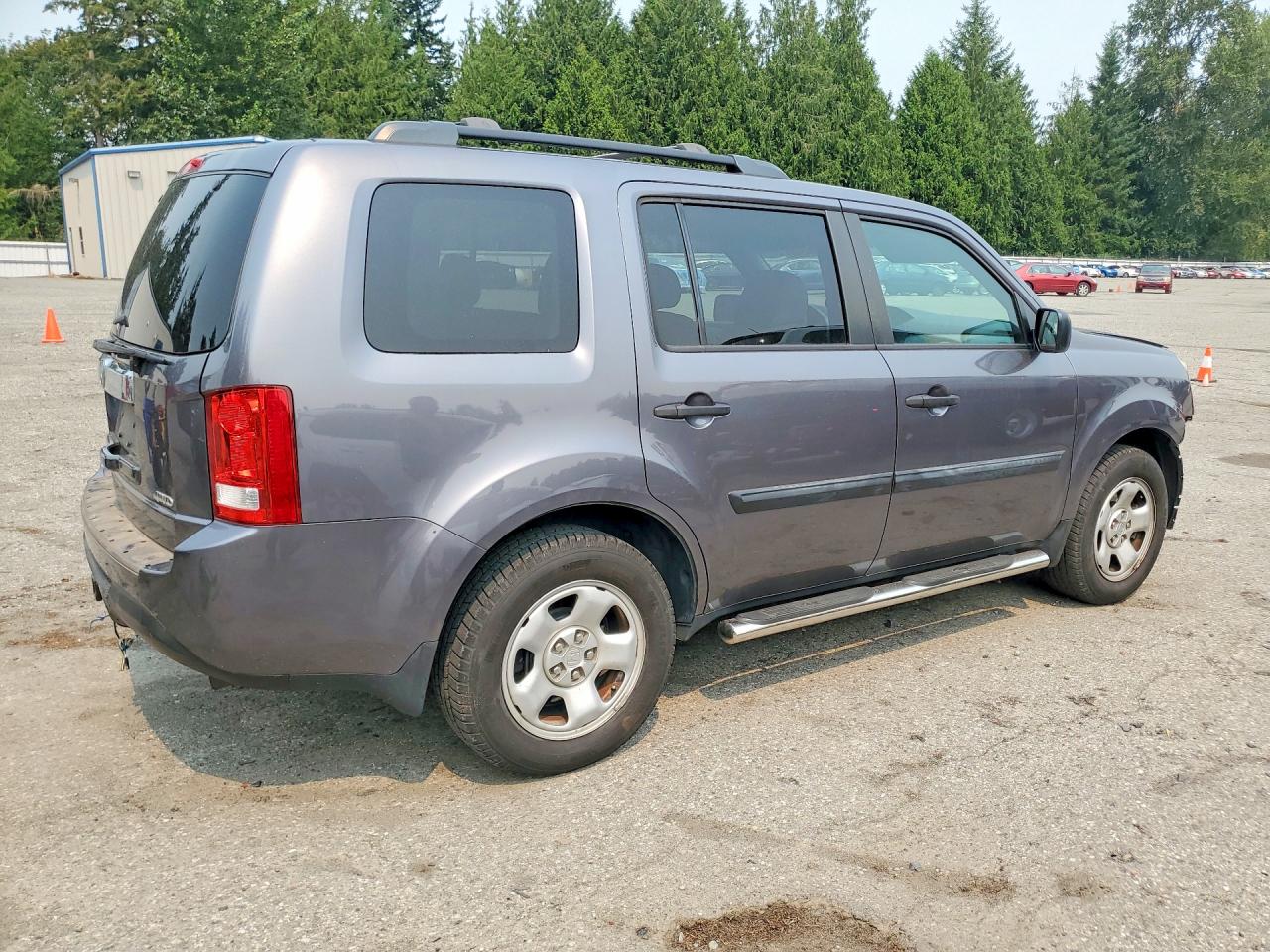 2014 Honda Pilot Lx Серый vin: 5FNYF4H2XEB011384
