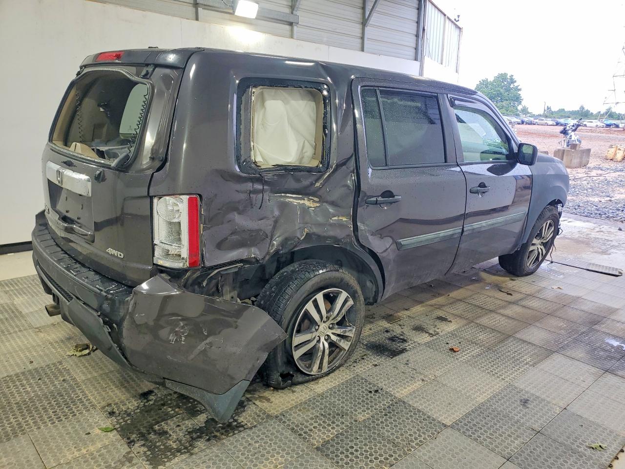 2014 Honda Pilot Lx Серый vin: 5FNYF4H2XEB022773