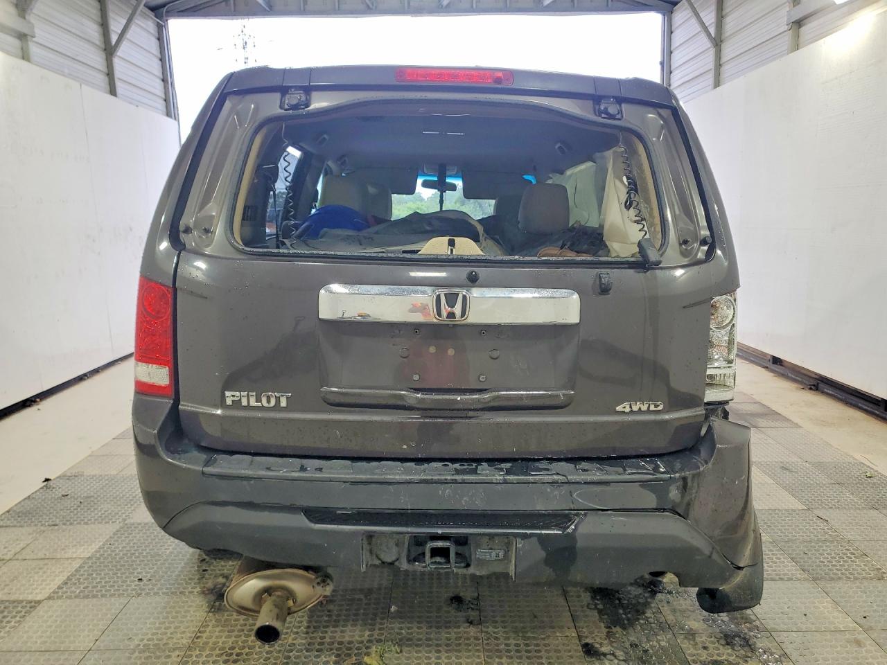 2014 Honda Pilot Lx Серый vin: 5FNYF4H2XEB022773
