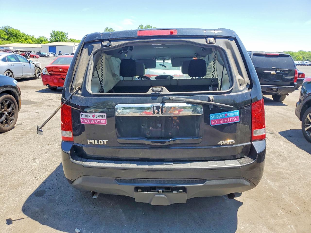 2015 Honda Pilot Lx Black vin: 5FNYF4H2XFB062062