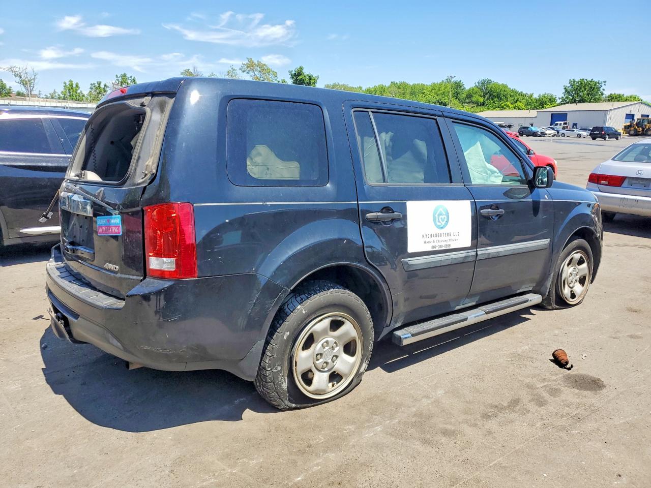 2015 Honda Pilot Lx Black vin: 5FNYF4H2XFB062062