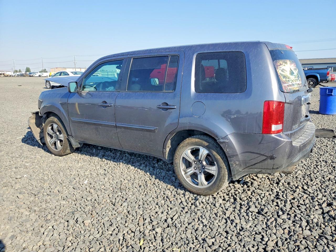 2015 Honda Pilot Se Gray vin: 5FNYF4H30FB047174