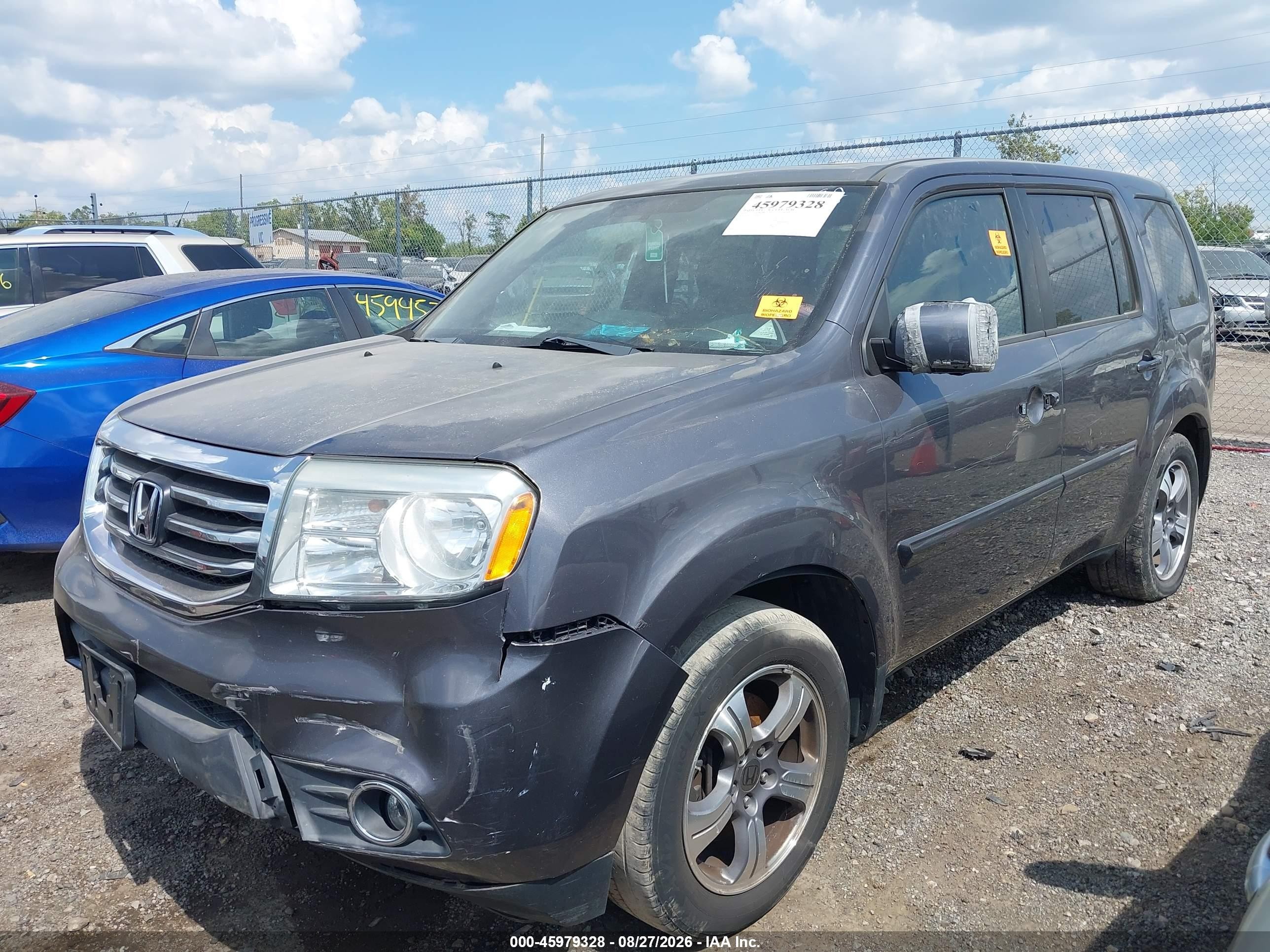 2015 Honda Pilot Se Gray vin: 5FNYF4H33FB055107