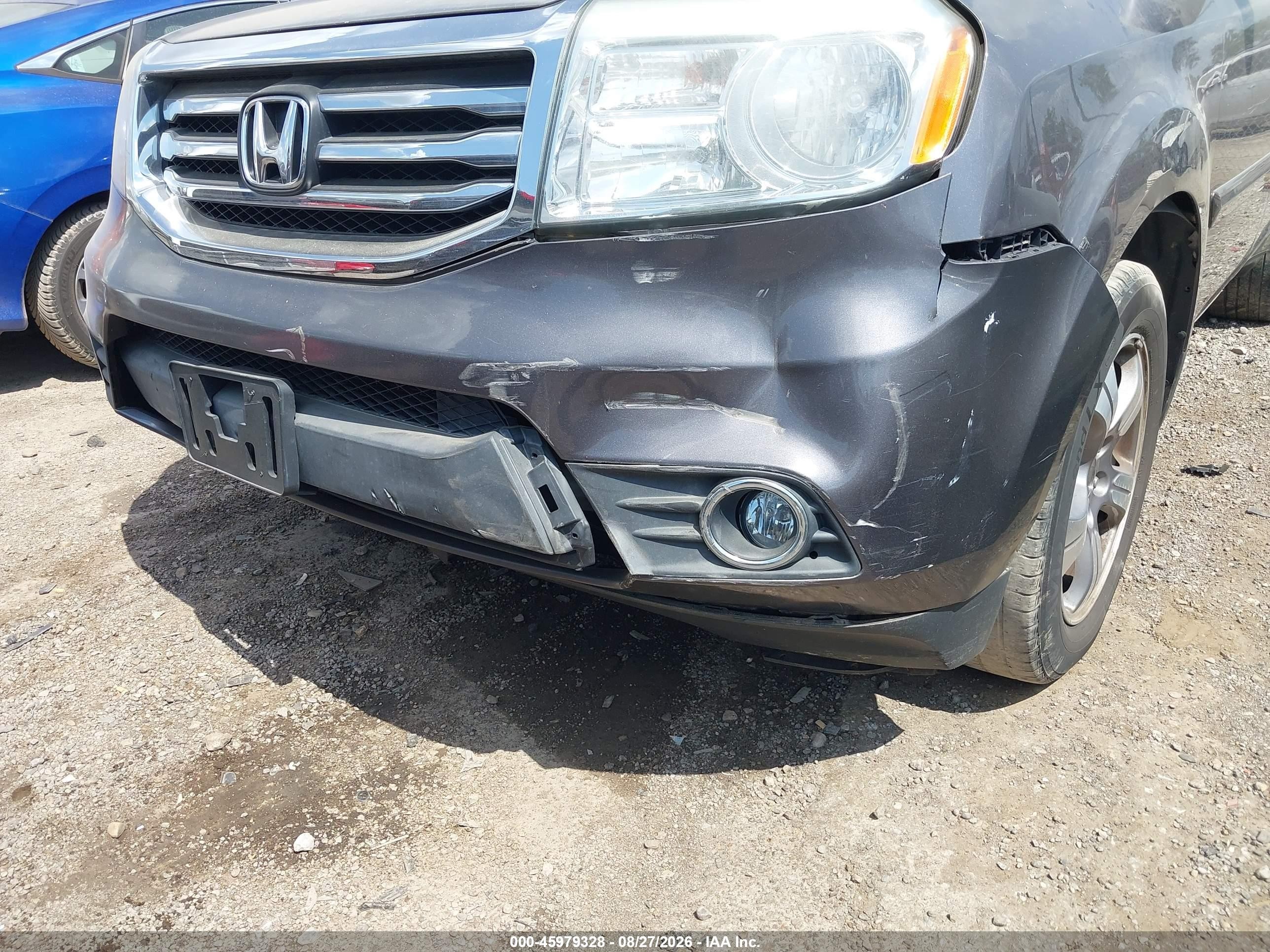 2015 Honda Pilot Se Gray vin: 5FNYF4H33FB055107