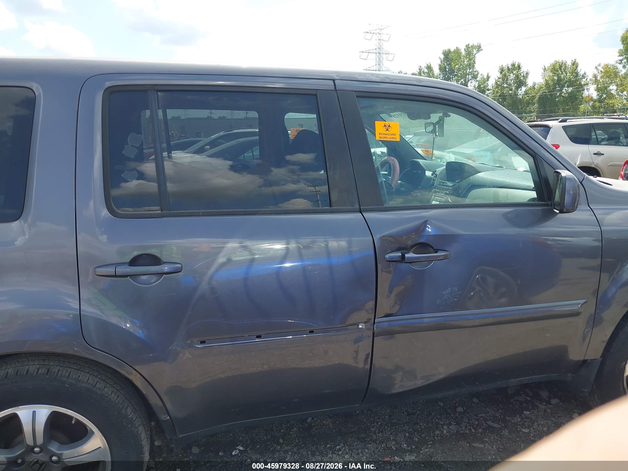 2015 Honda Pilot Se Gray vin: 5FNYF4H33FB055107