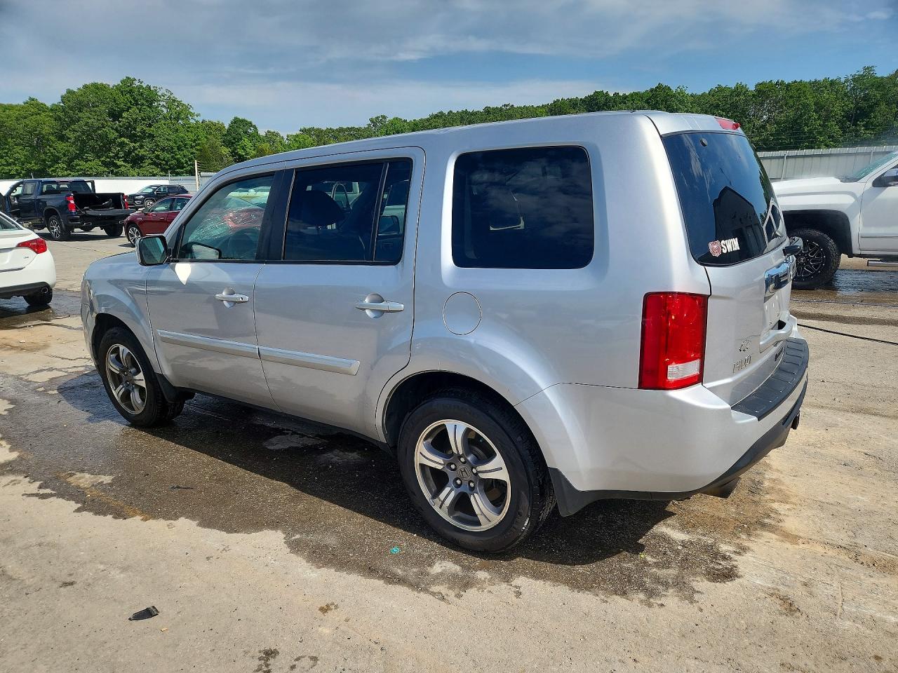 2015 Honda Pilot Se Silver vin: 5FNYF4H33FB067578