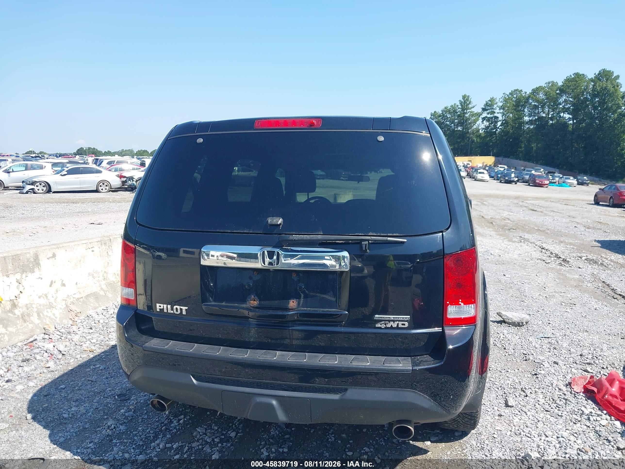 2015 Honda Pilot Se Black vin: 5FNYF4H34FB079190
