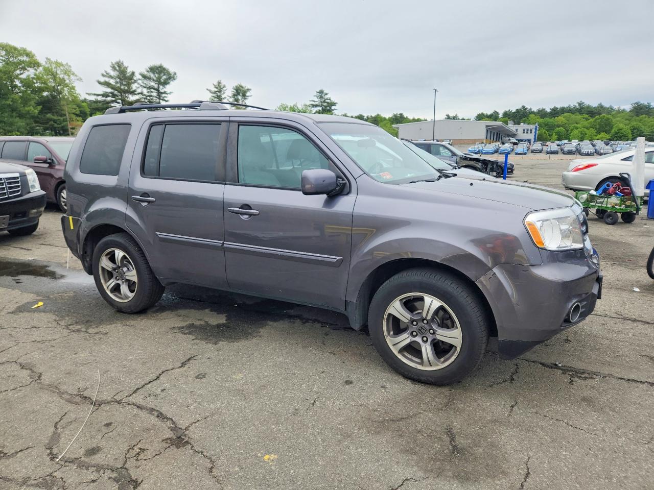 2015 Honda Pilot Se Gray vin: 5FNYF4H36FB058860