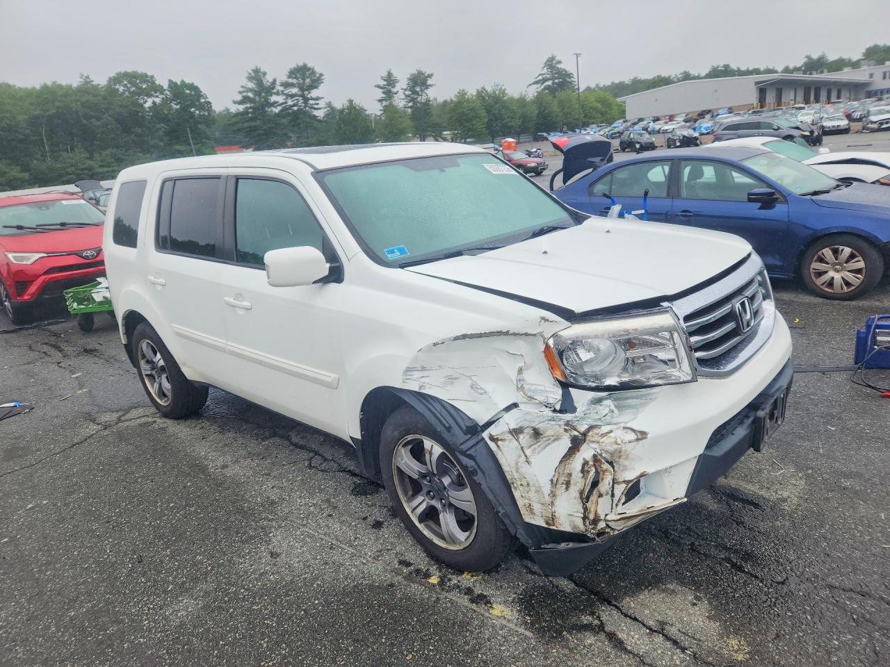 2015 Honda Pilot Se White vin: 5FNYF4H38FB070928