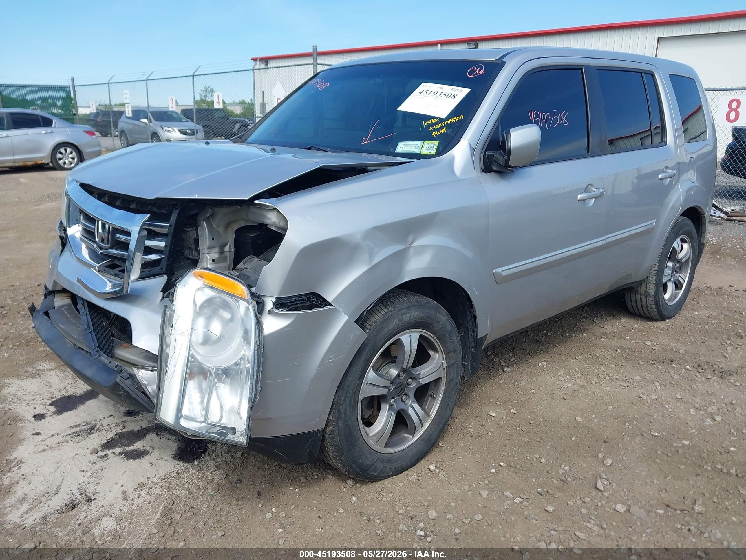 2015 Honda Pilot Se Silver vin: 5FNYF4H3XFB064905