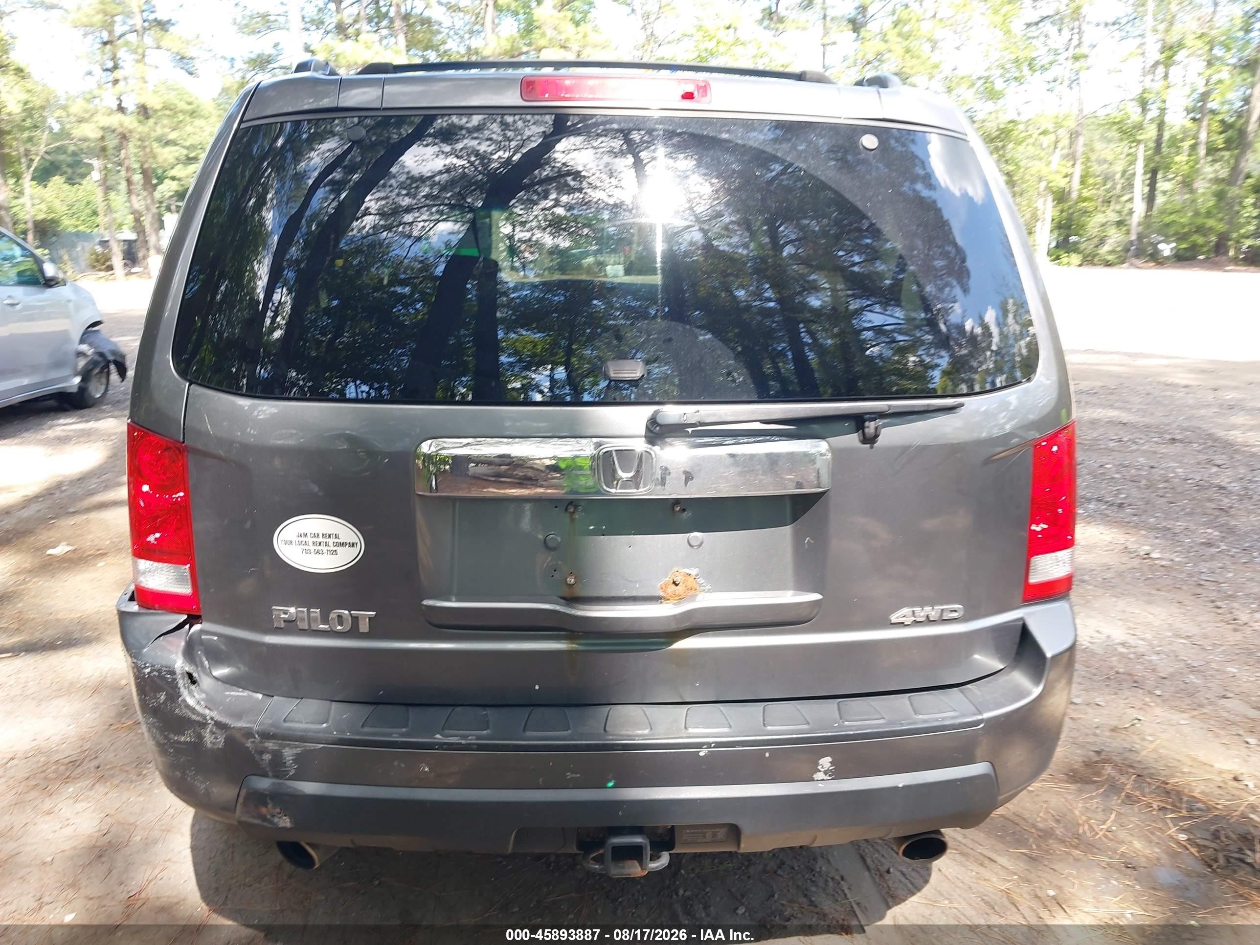 2011 Honda Pilot Ex Gray vin: 5FNYF4H40BB068061