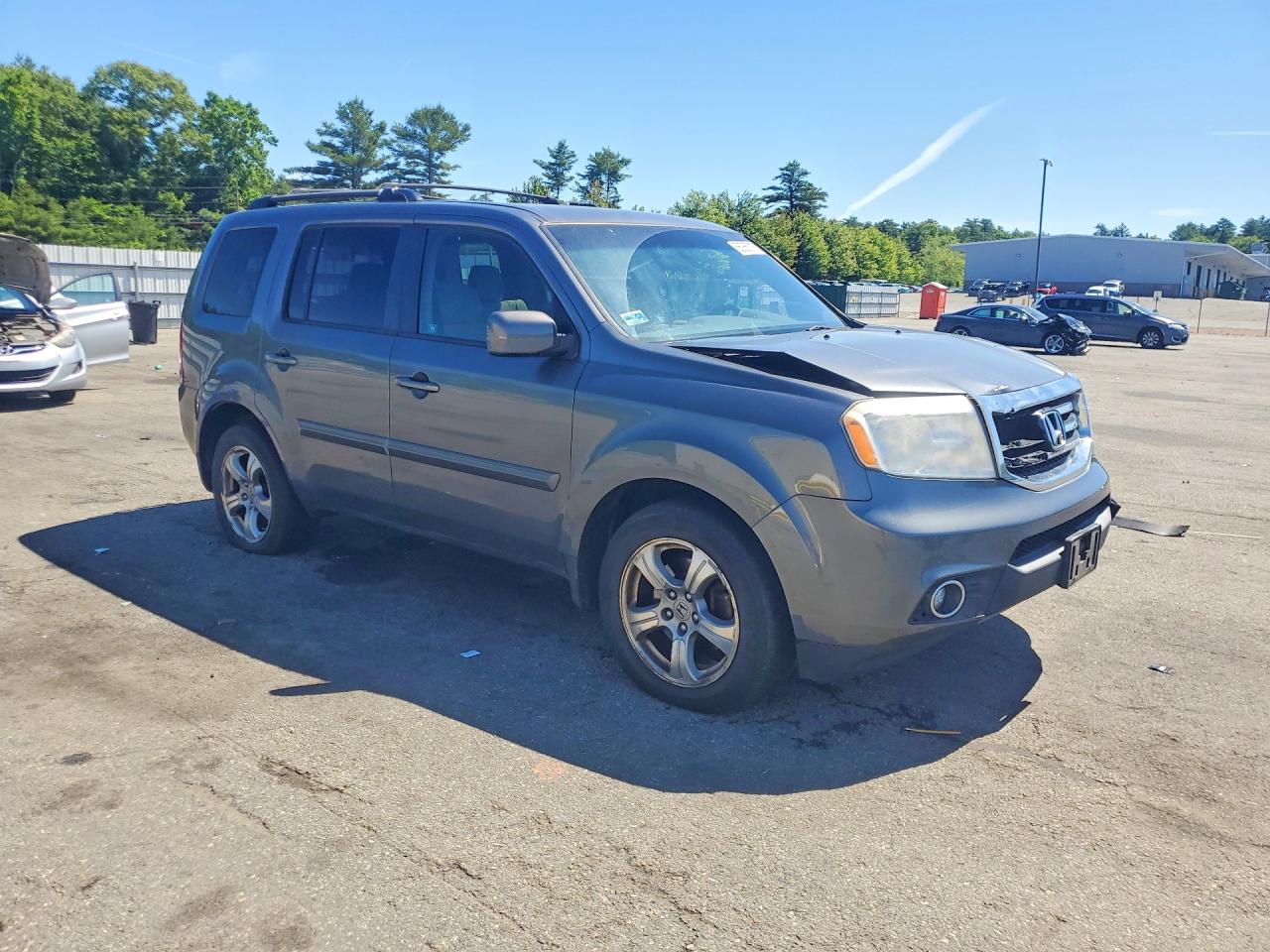 2012 Honda Pilot Ex Gray vin: 5FNYF4H40CB084889