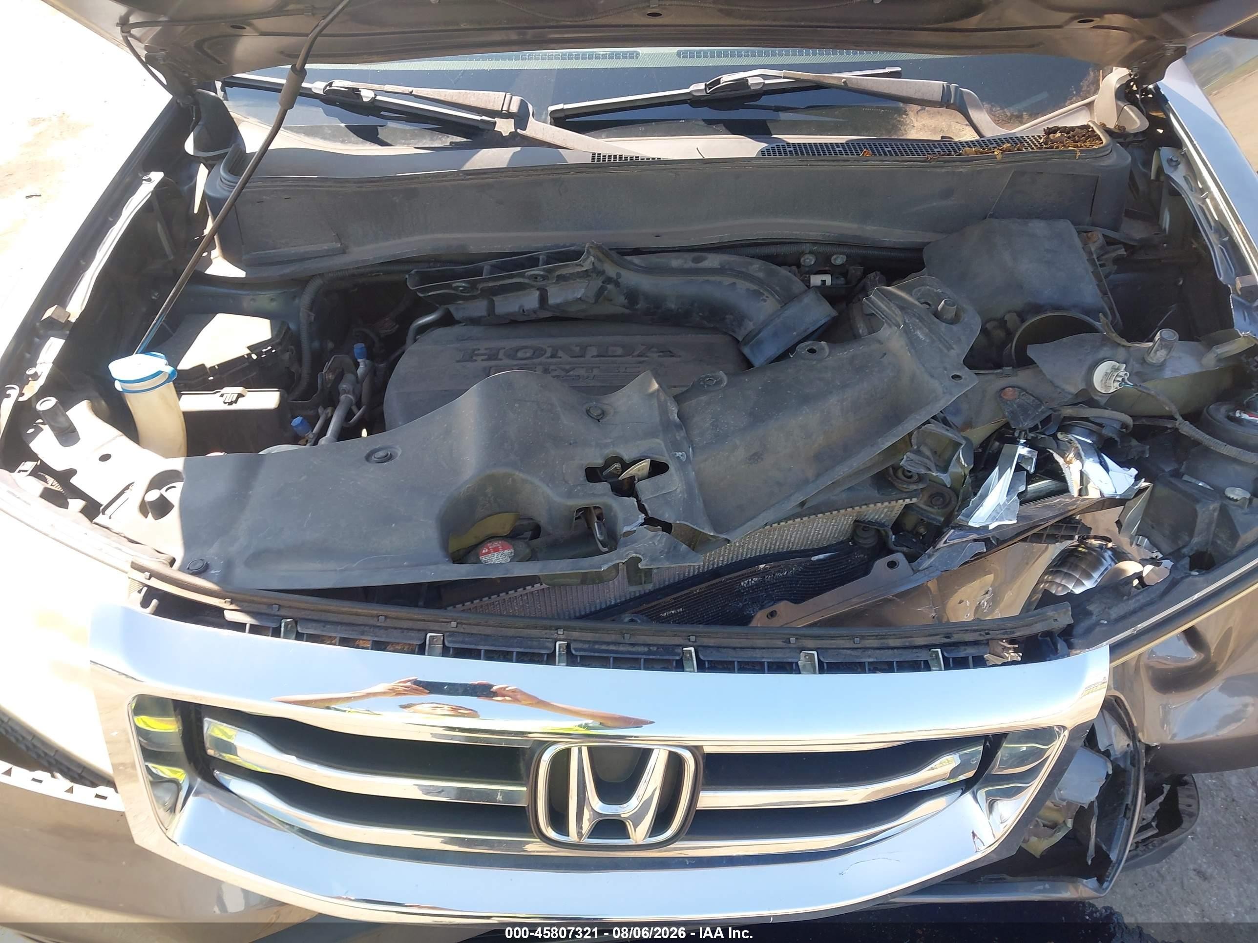 2013 Honda Pilot Ex Gray vin: 5FNYF4H40DB025665