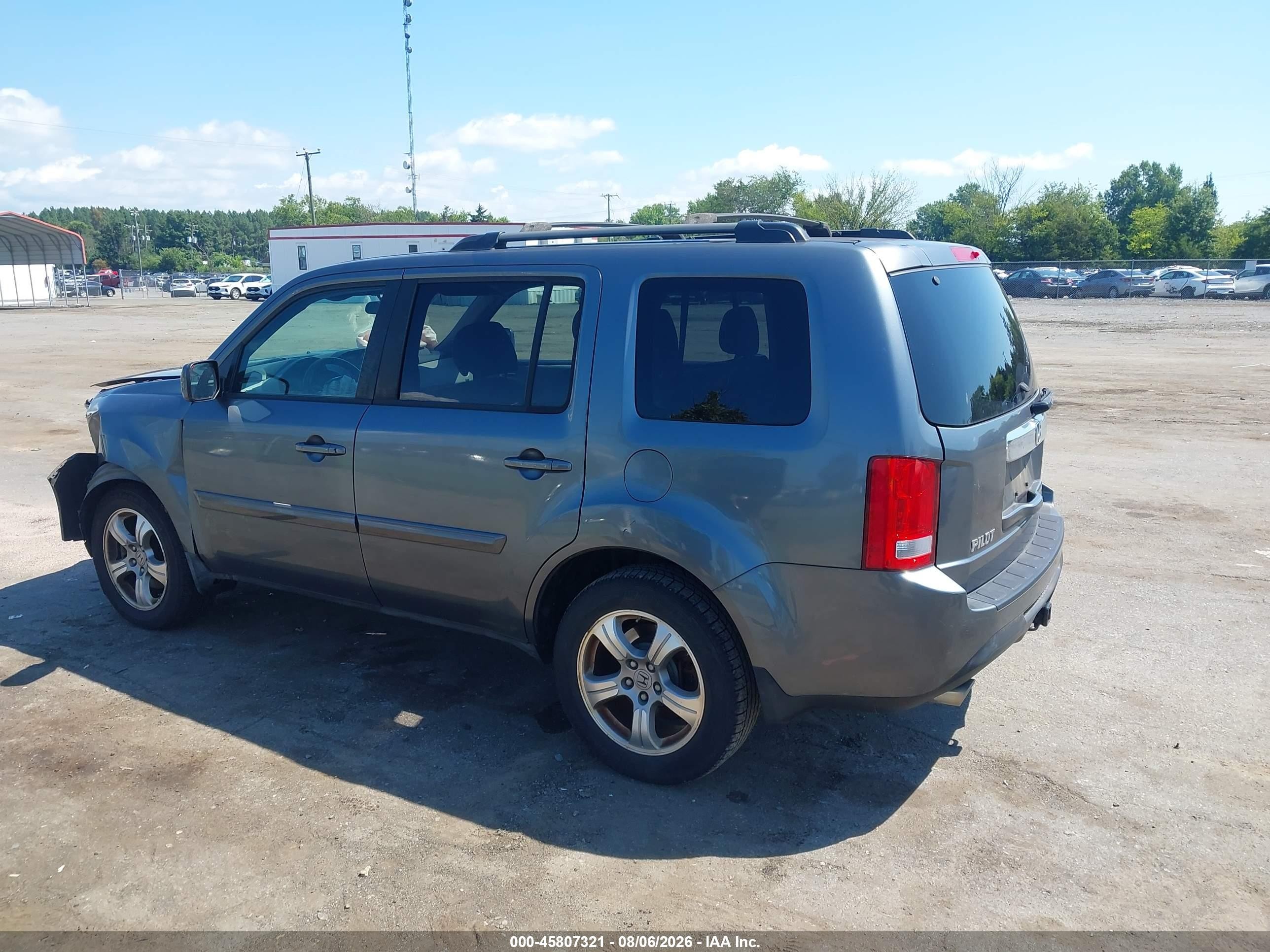 2013 Honda Pilot Ex Gray vin: 5FNYF4H40DB025665