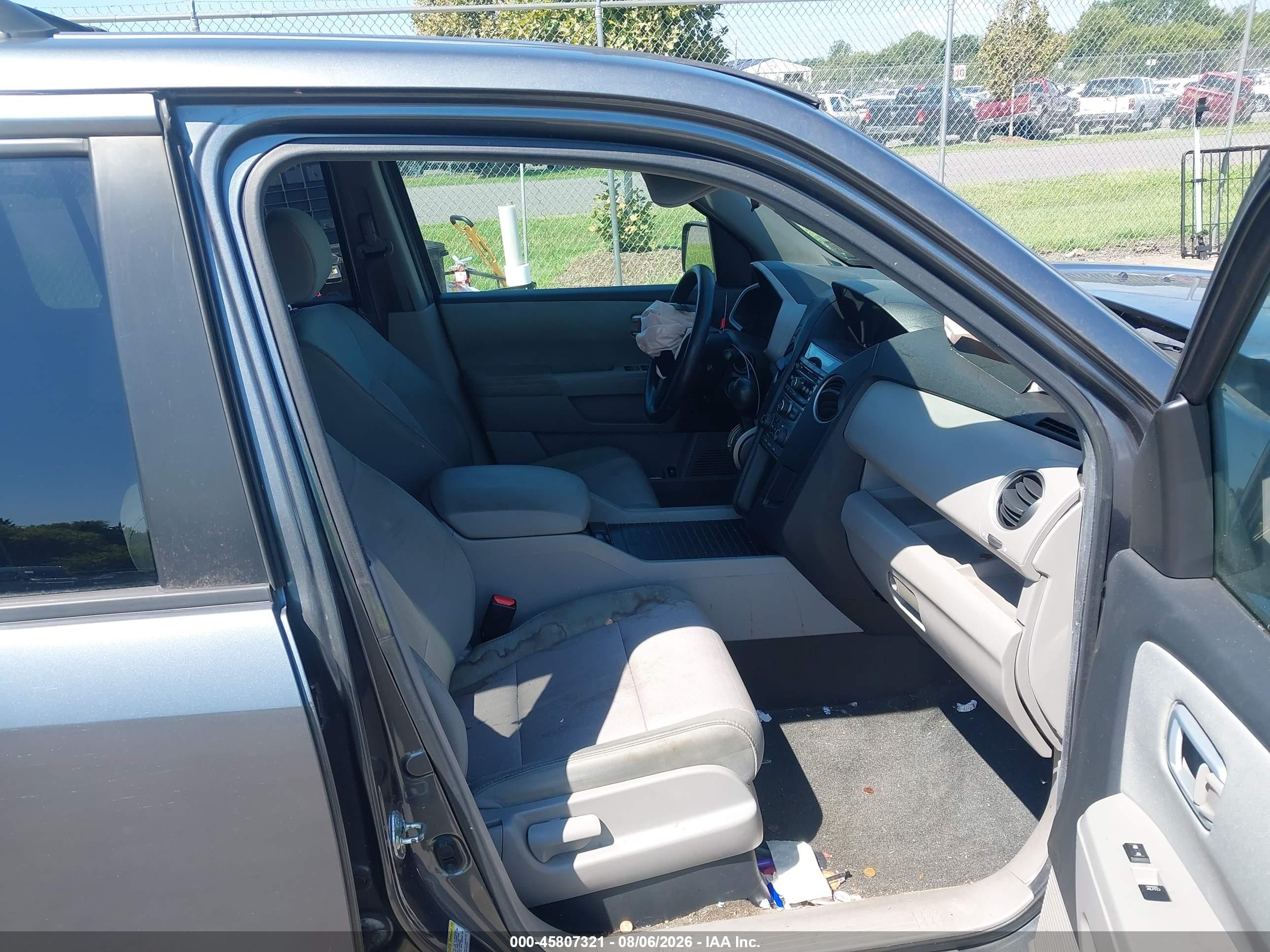 2013 Honda Pilot Ex Gray vin: 5FNYF4H40DB025665