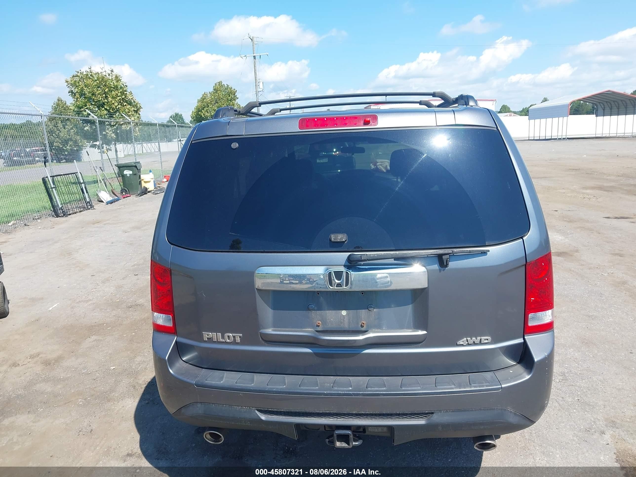 2013 Honda Pilot Ex Gray vin: 5FNYF4H40DB025665