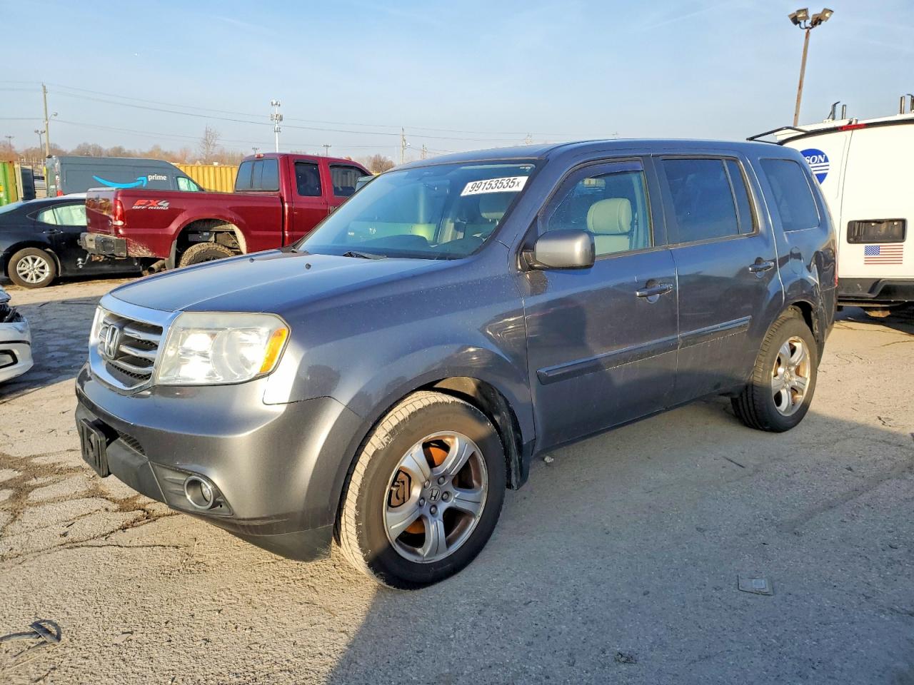 2013 Honda Pilot Gray vin: 5FNYF4H40DB032812