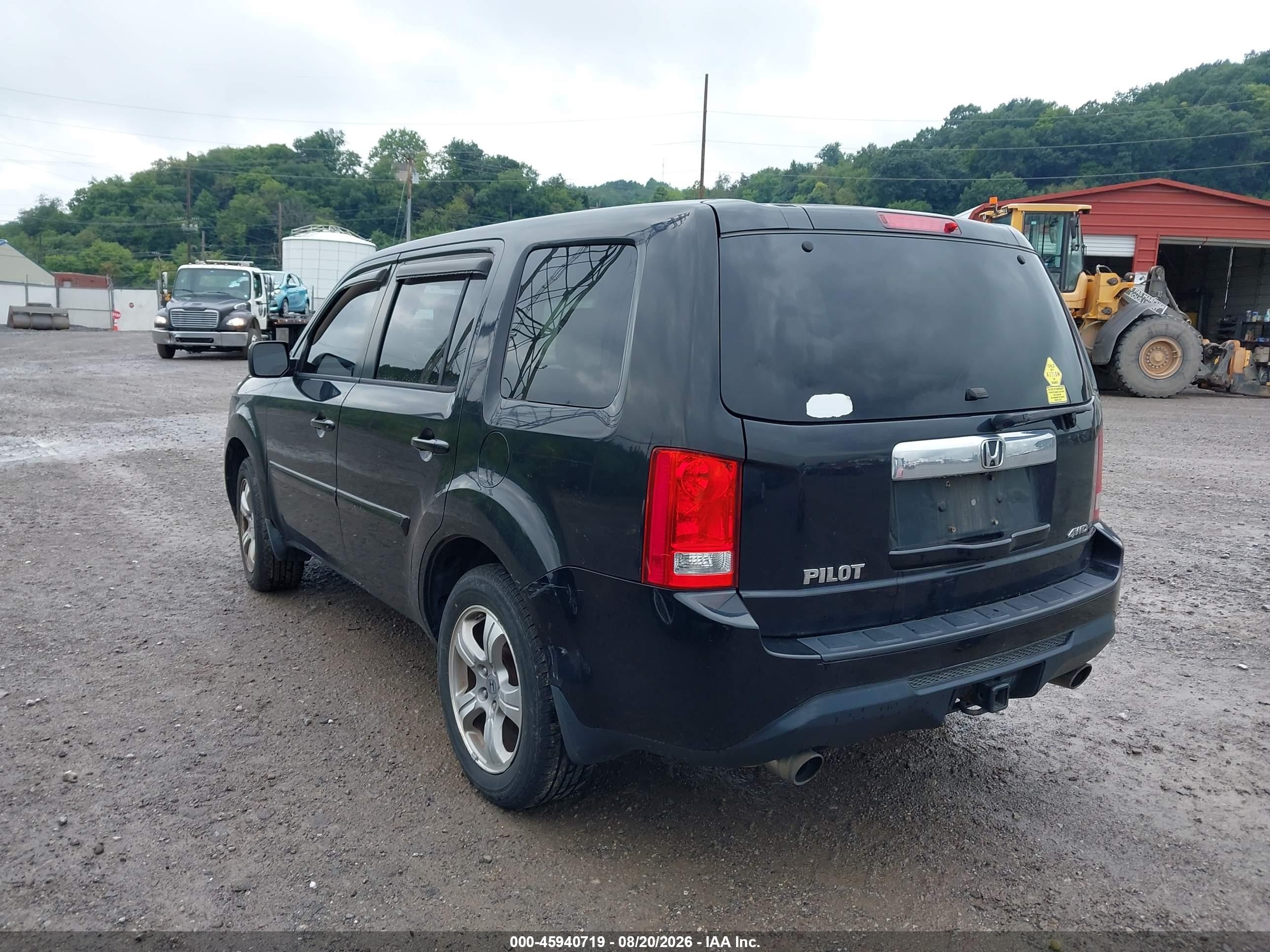 2013 Honda Pilot Ex Black vin: 5FNYF4H40DB040201