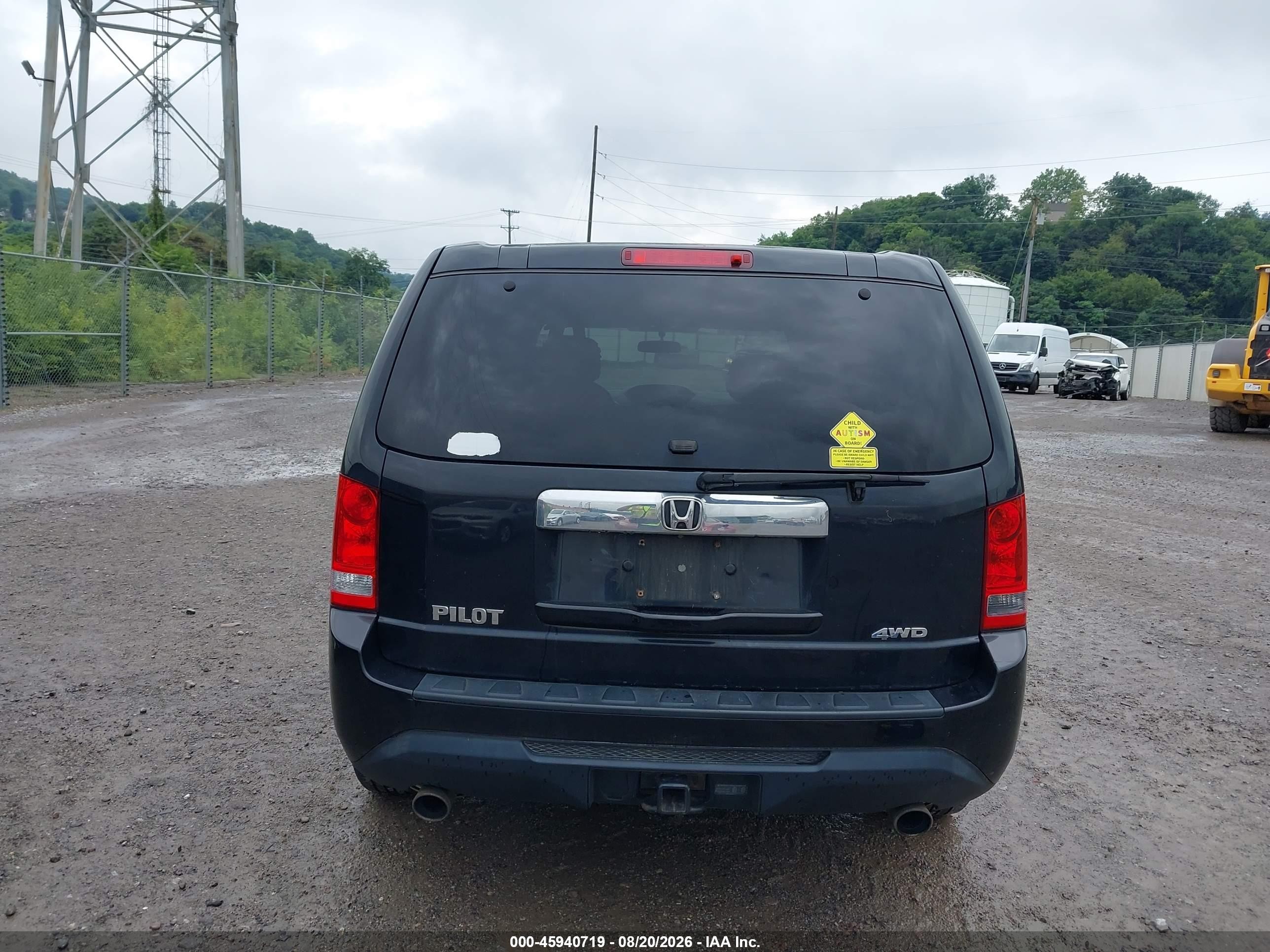 2013 Honda Pilot Ex Black vin: 5FNYF4H40DB040201