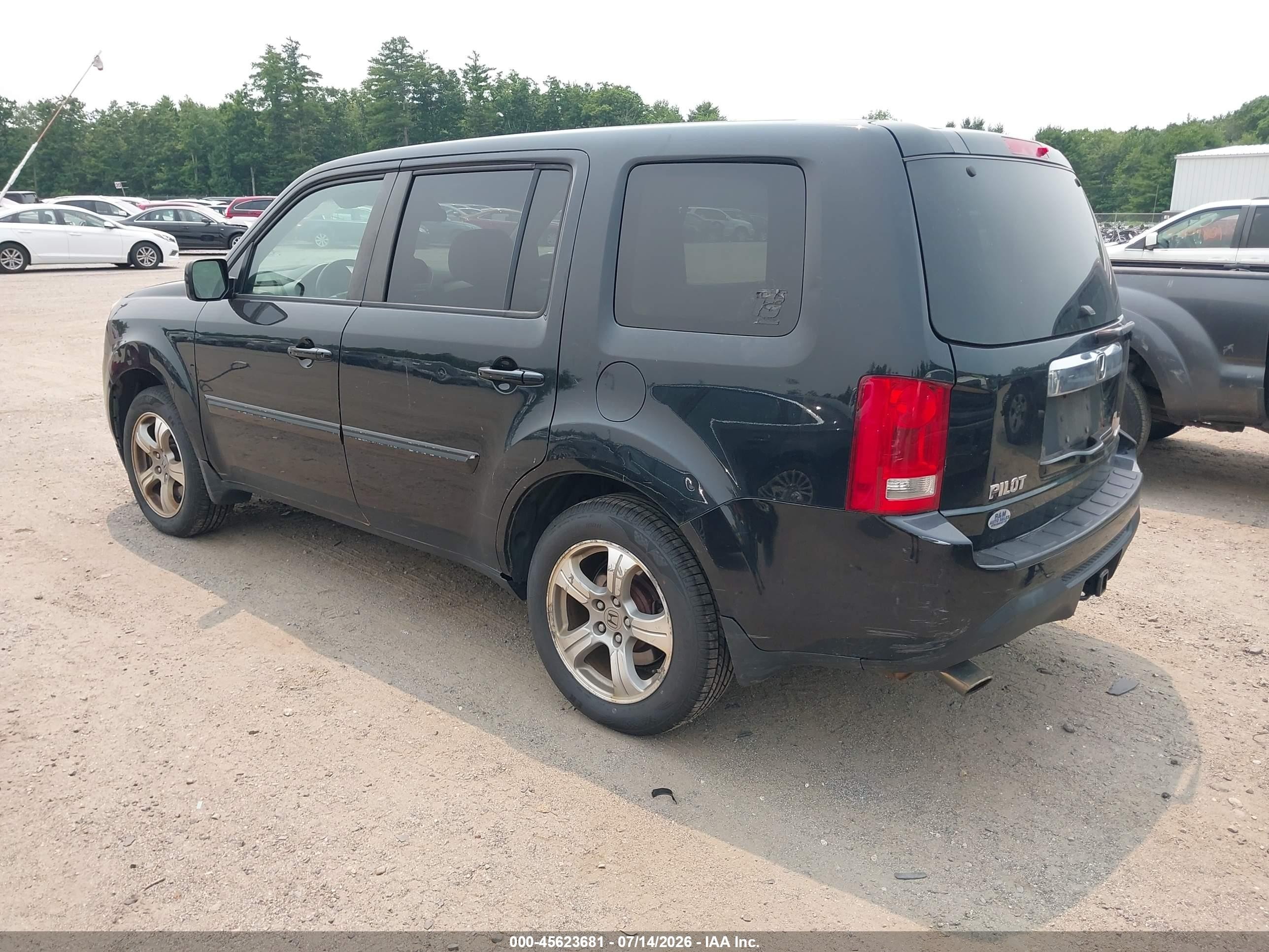 2013 Honda Pilot Ex Black vin: 5FNYF4H40DB055863