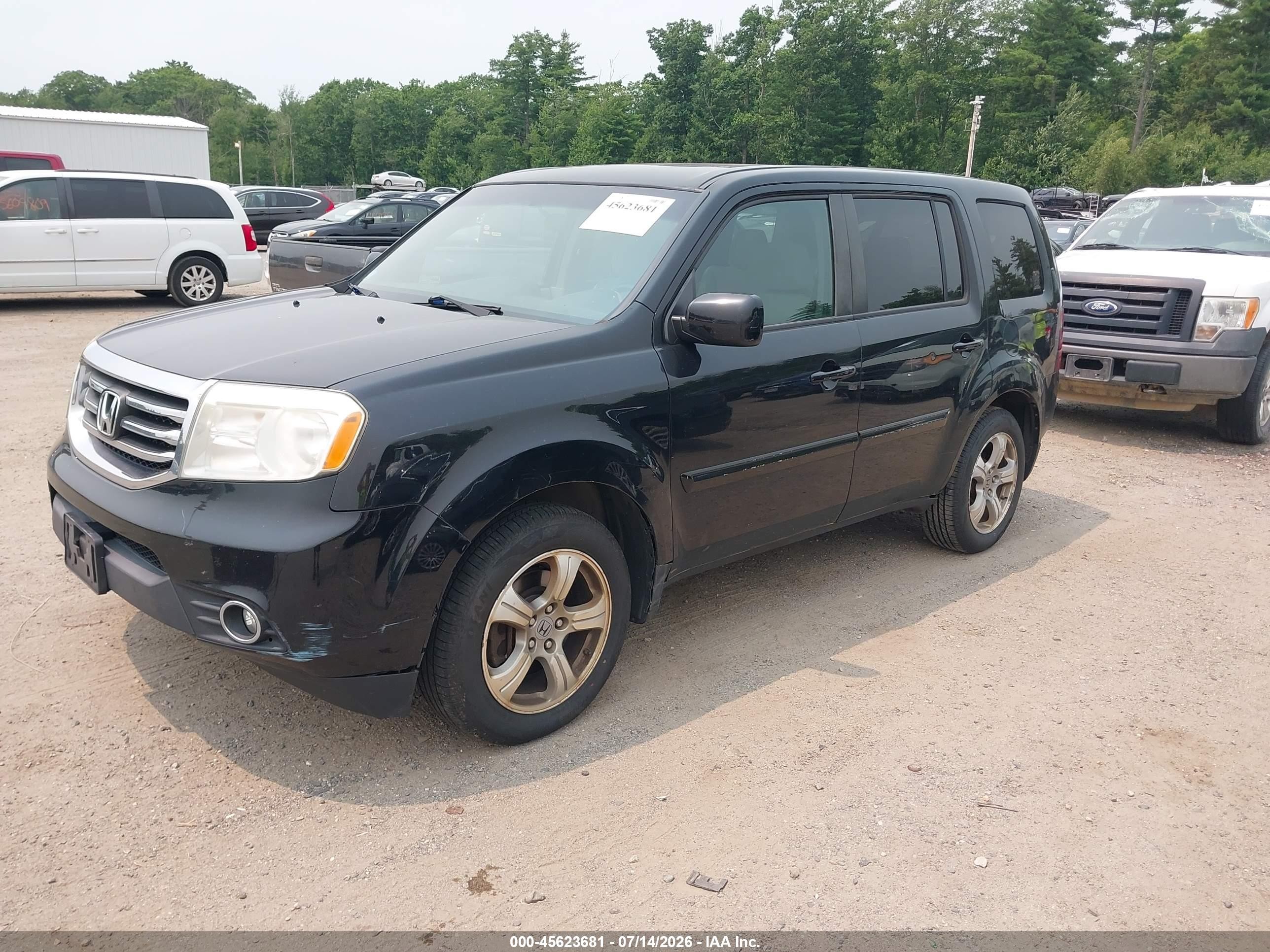 2013 Honda Pilot Ex Black vin: 5FNYF4H40DB055863