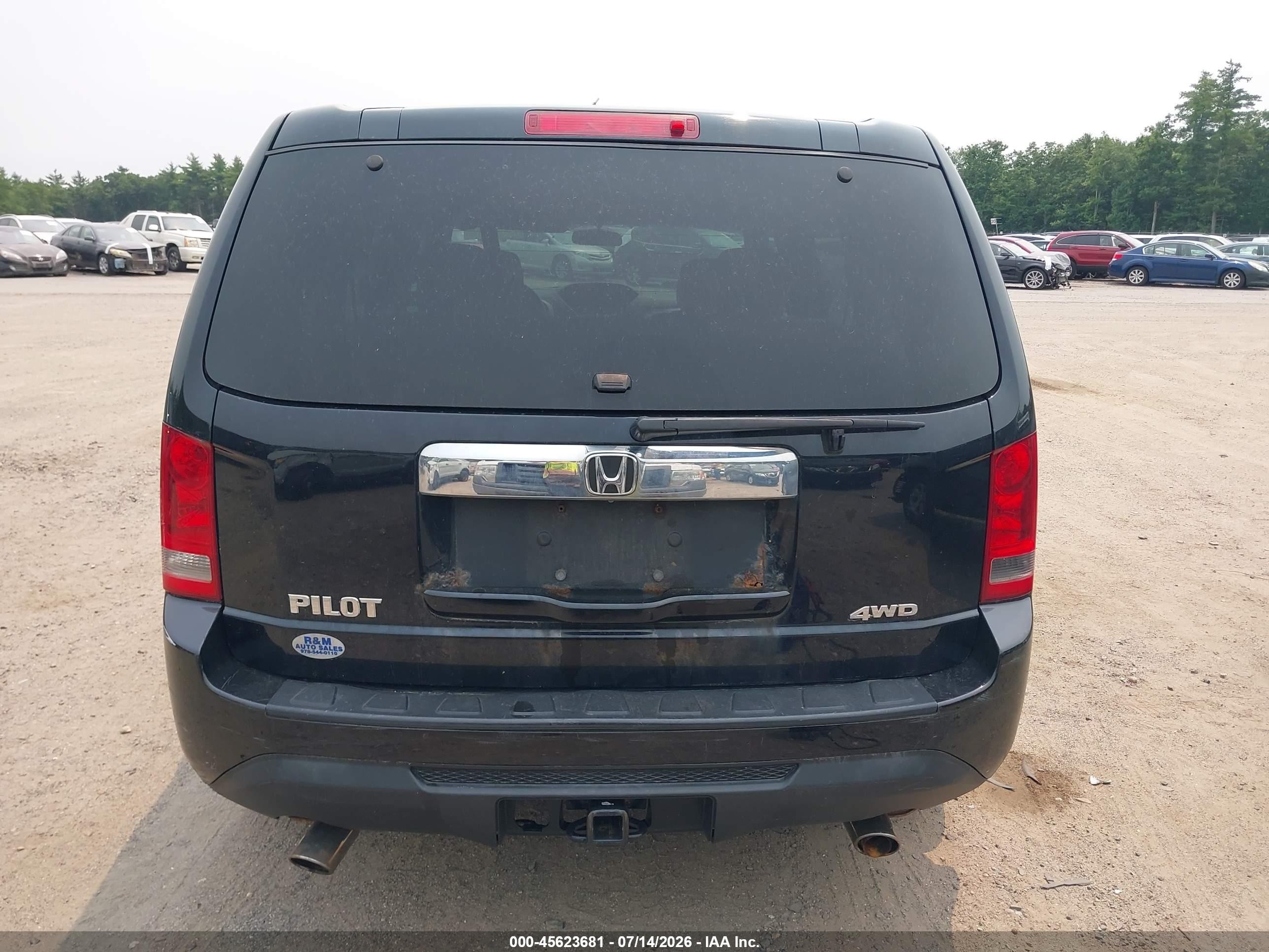 2013 Honda Pilot Ex Black vin: 5FNYF4H40DB055863