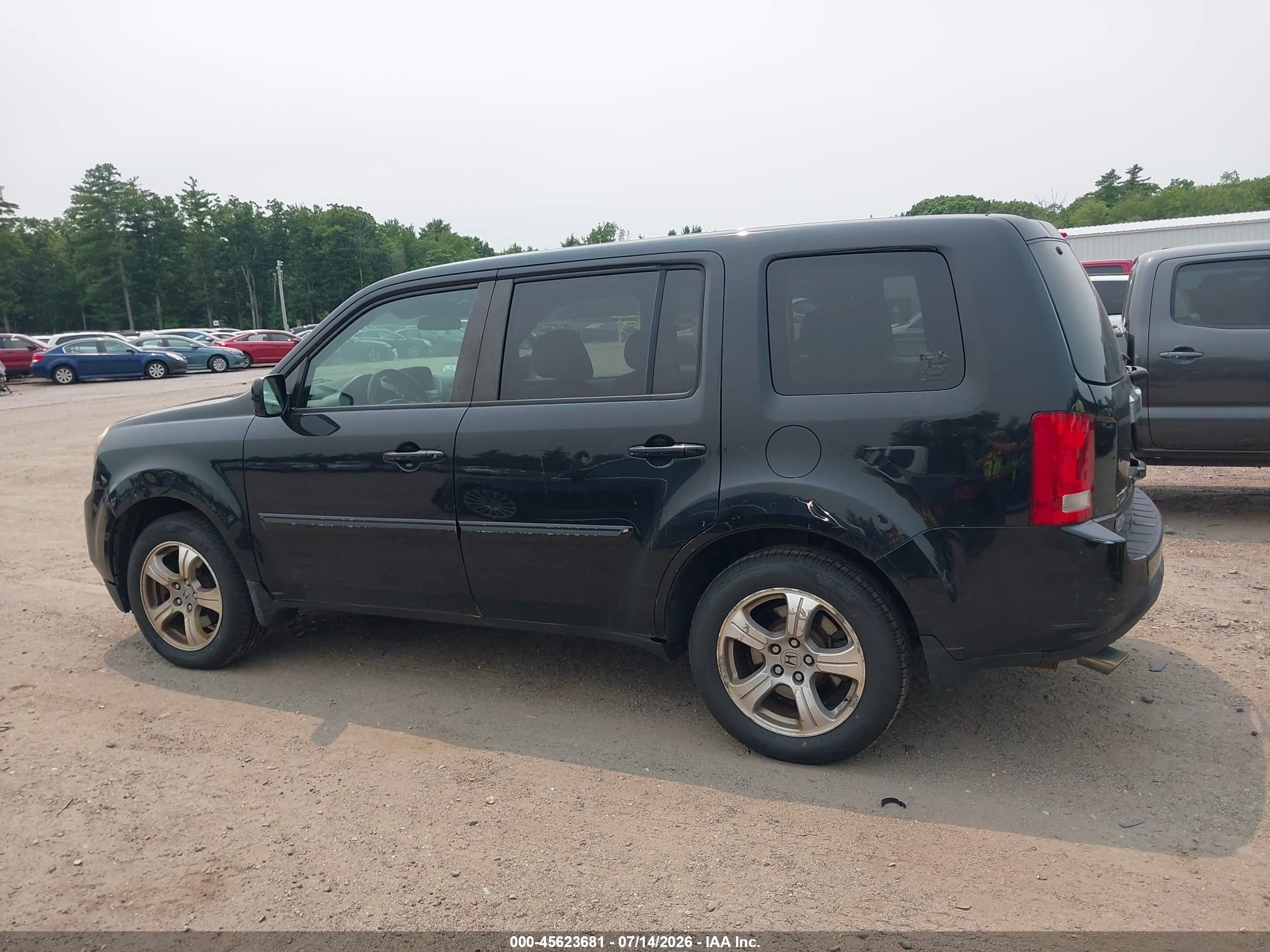2013 Honda Pilot Ex Black vin: 5FNYF4H40DB055863