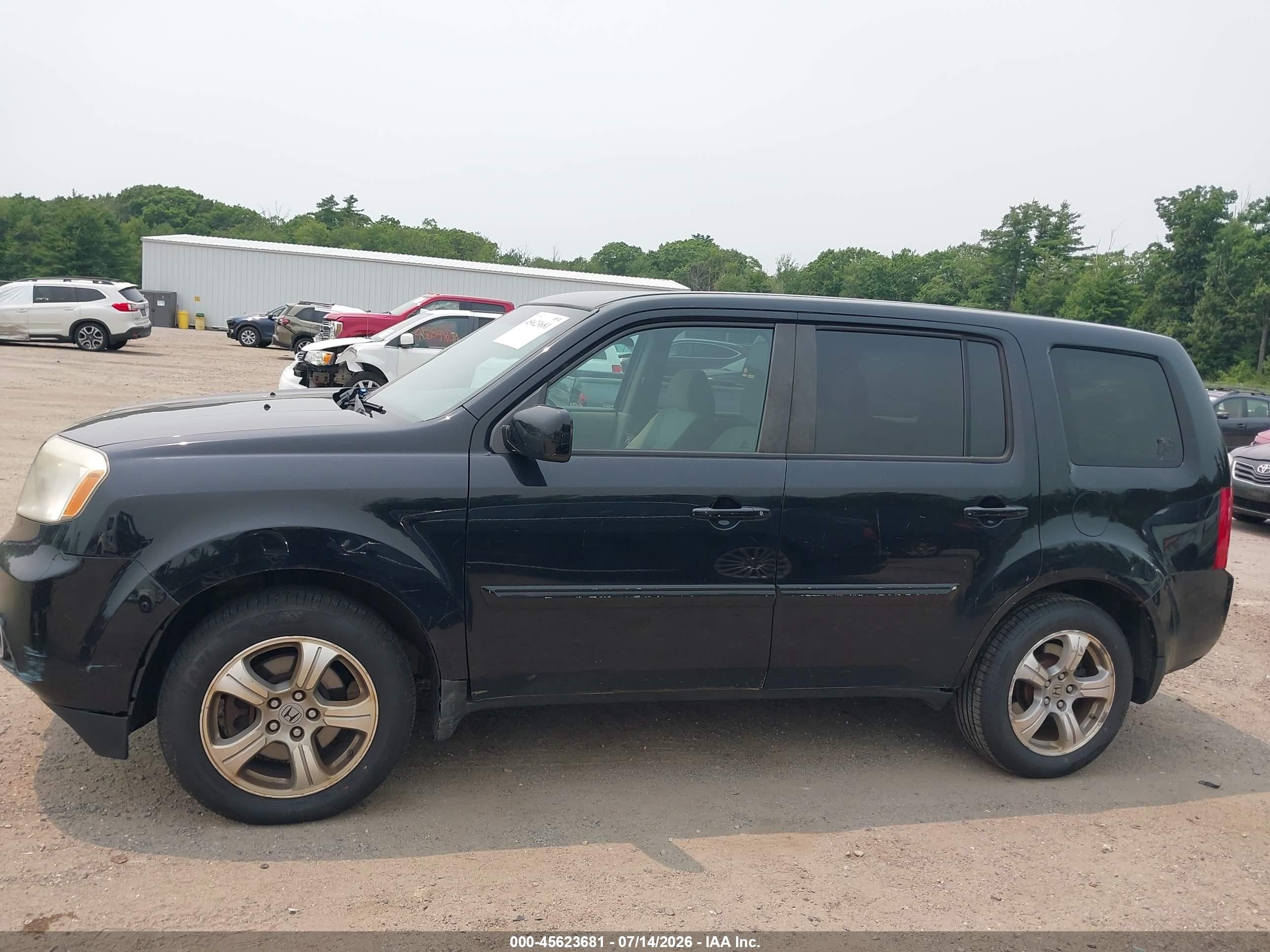2013 Honda Pilot Ex Black vin: 5FNYF4H40DB055863