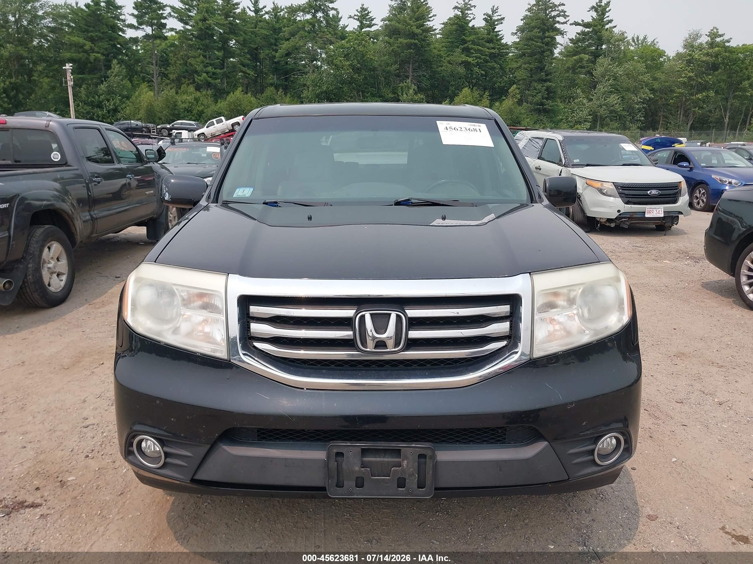 2013 Honda Pilot Ex Black vin: 5FNYF4H40DB055863