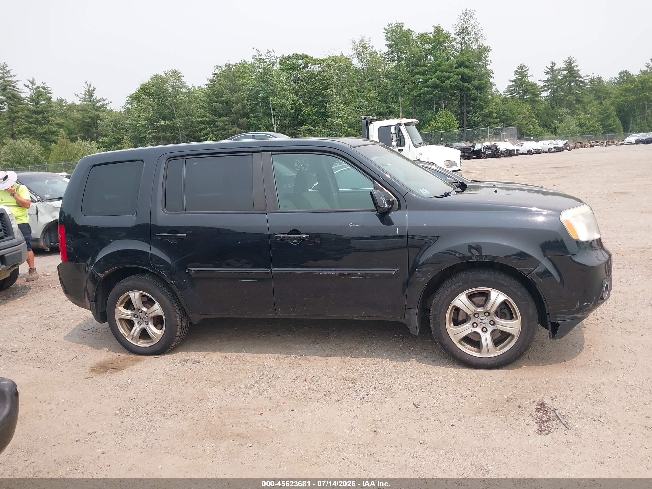 2013 Honda Pilot Ex Black vin: 5FNYF4H40DB055863