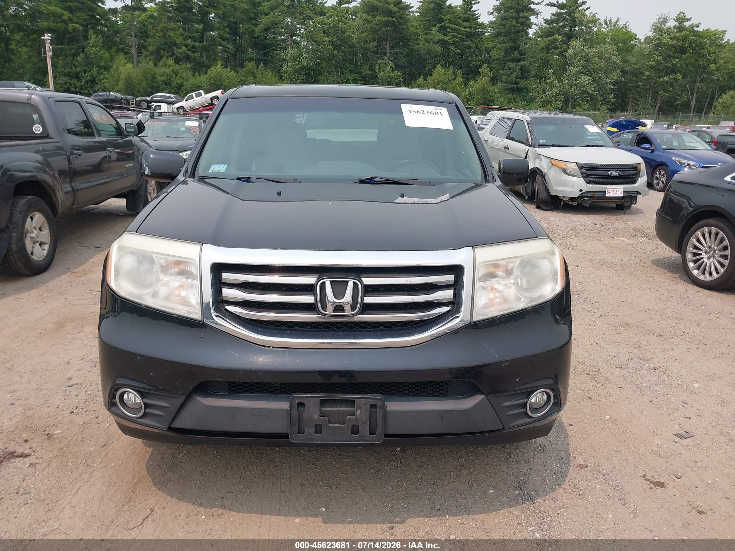 2013 Honda Pilot Ex Black vin: 5FNYF4H40DB055863