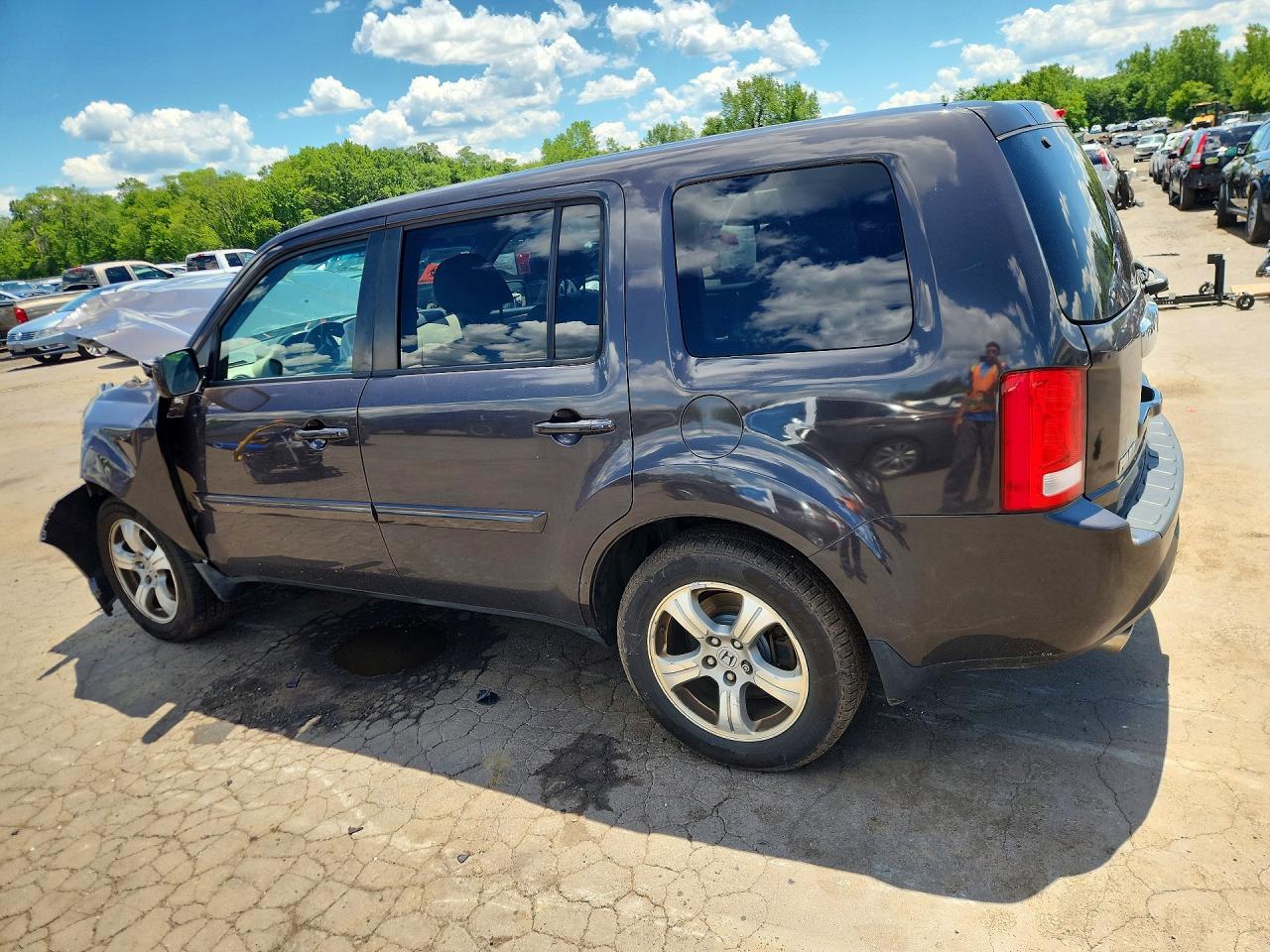 2013 Honda Pilot Ex Brown vin: 5FNYF4H40DB071559
