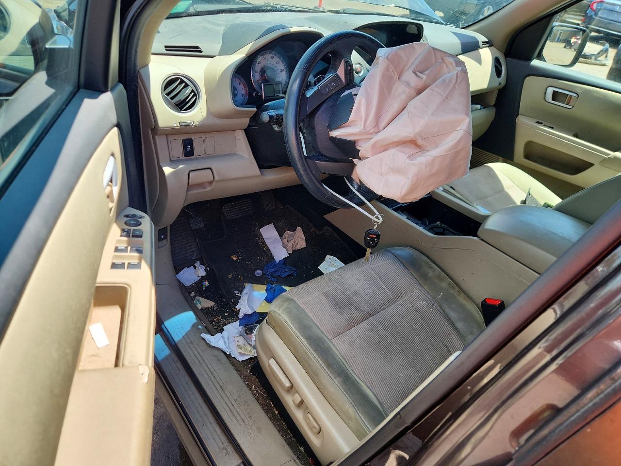 2013 Honda Pilot Ex Brown vin: 5FNYF4H40DB071559