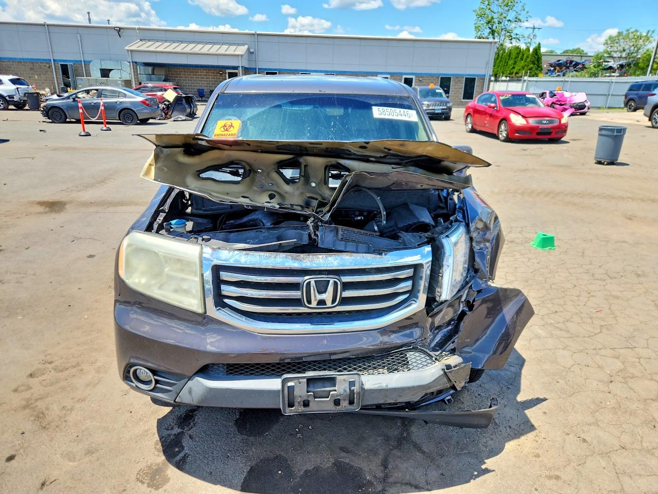 2013 Honda Pilot Ex Brown vin: 5FNYF4H40DB071559