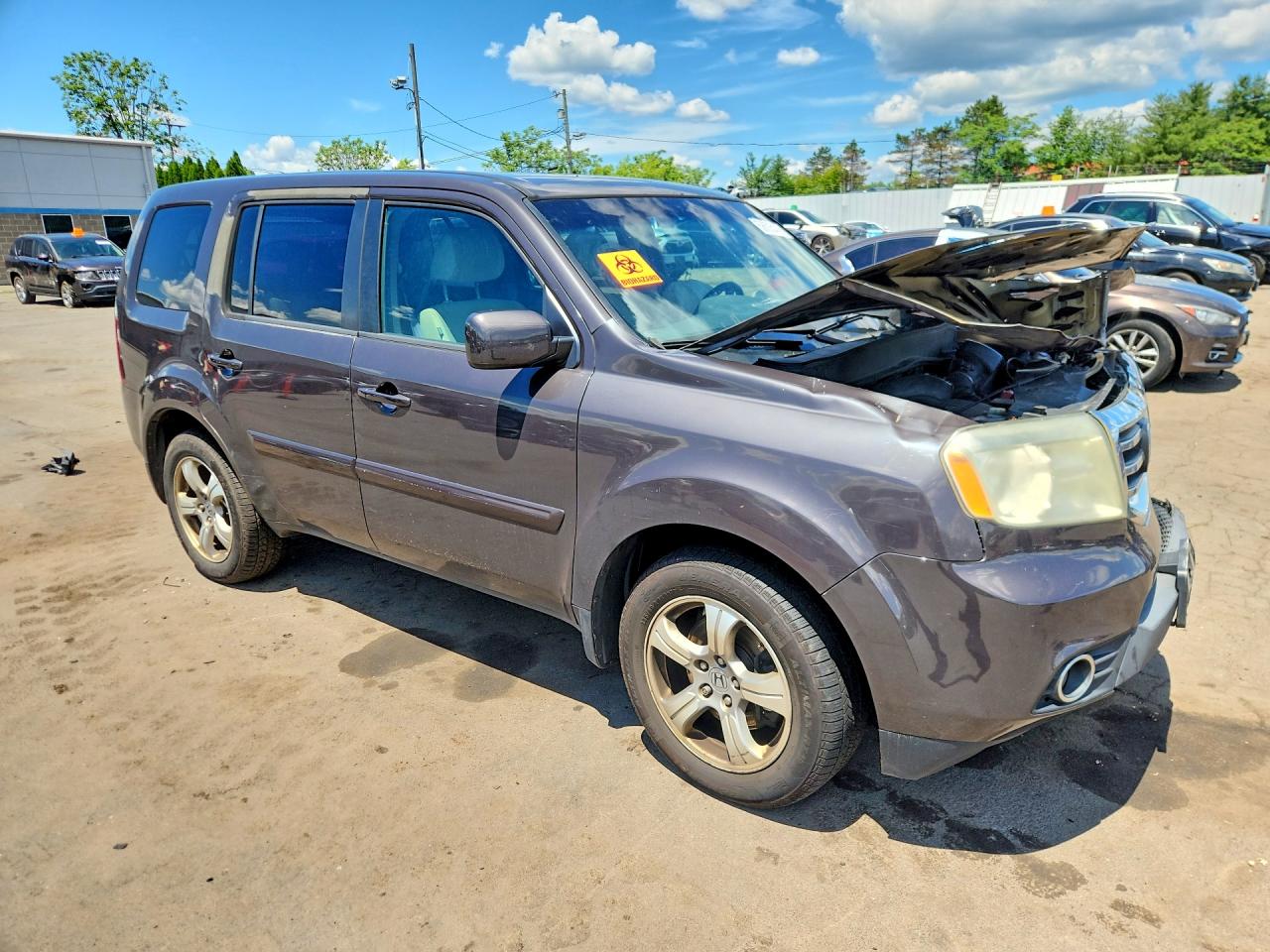2013 Honda Pilot Ex Brown vin: 5FNYF4H40DB071559
