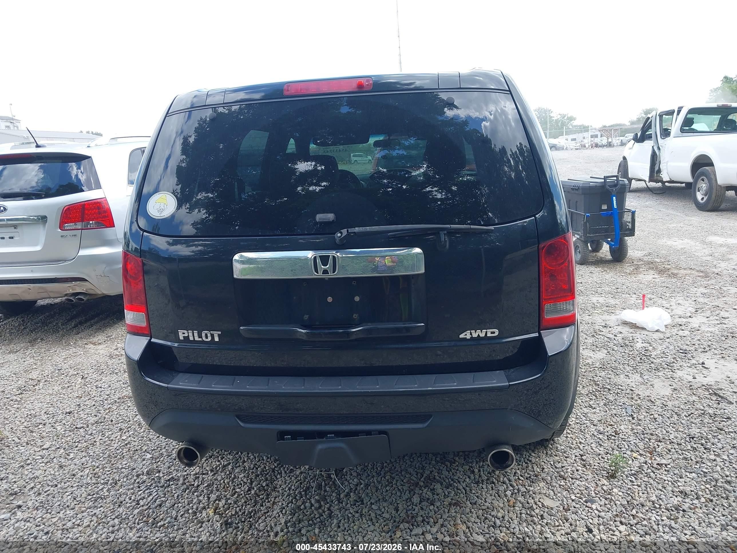 2013 Honda Pilot Ex Black vin: 5FNYF4H40DB085476