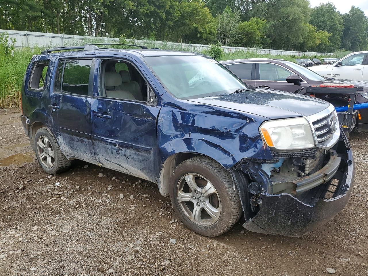 2014 Honda Pilot Ex Blue vin: 5FNYF4H40EB045819