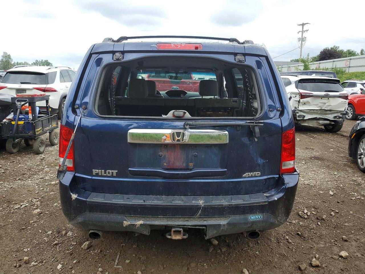 2014 Honda Pilot Ex Blue vin: 5FNYF4H40EB045819