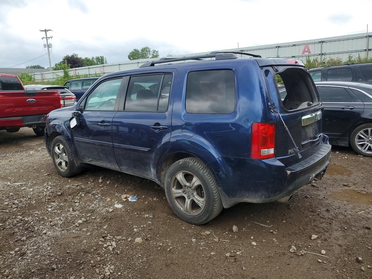 2014 Honda Pilot Ex Blue vin: 5FNYF4H40EB045819
