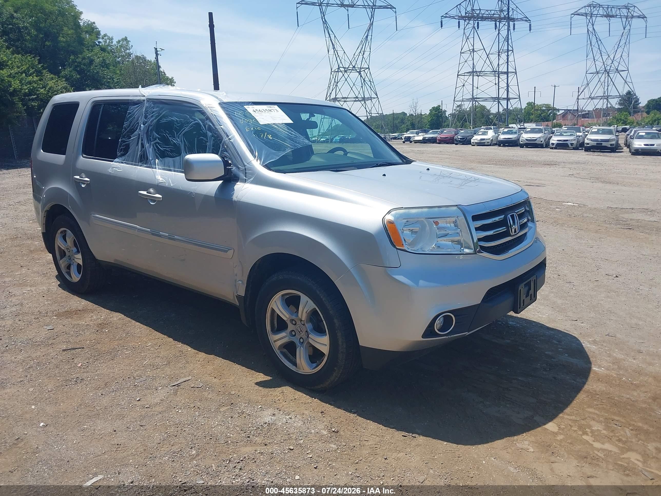 2015 Honda Pilot Ex Silver vin: 5FNYF4H40FB027872