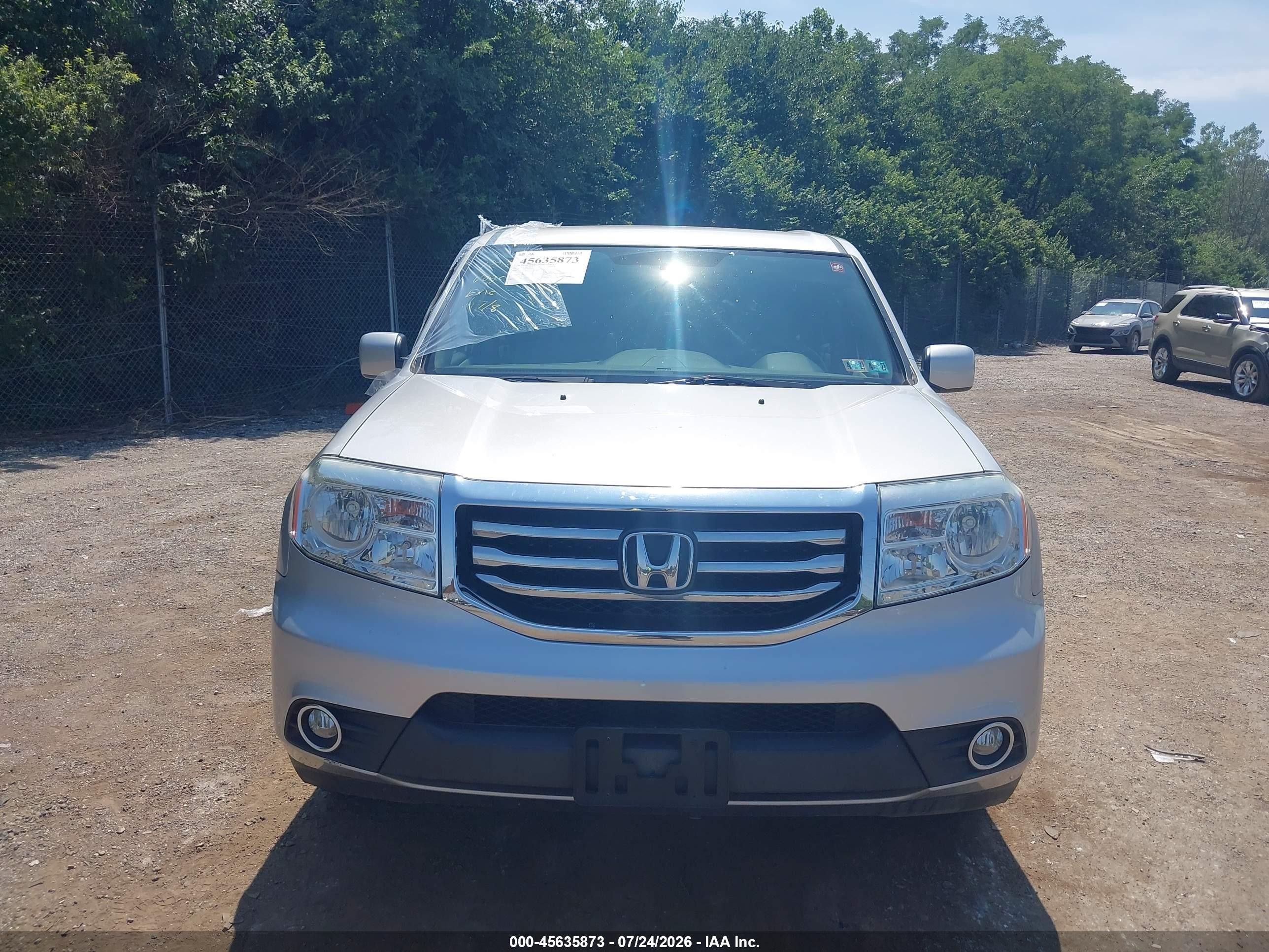 2015 Honda Pilot Ex Silver vin: 5FNYF4H40FB027872