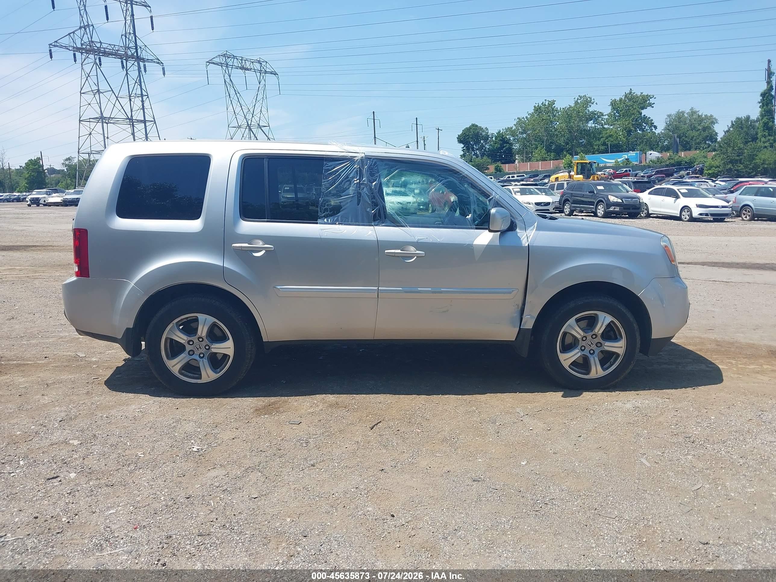 2015 Honda Pilot Ex Silver vin: 5FNYF4H40FB027872